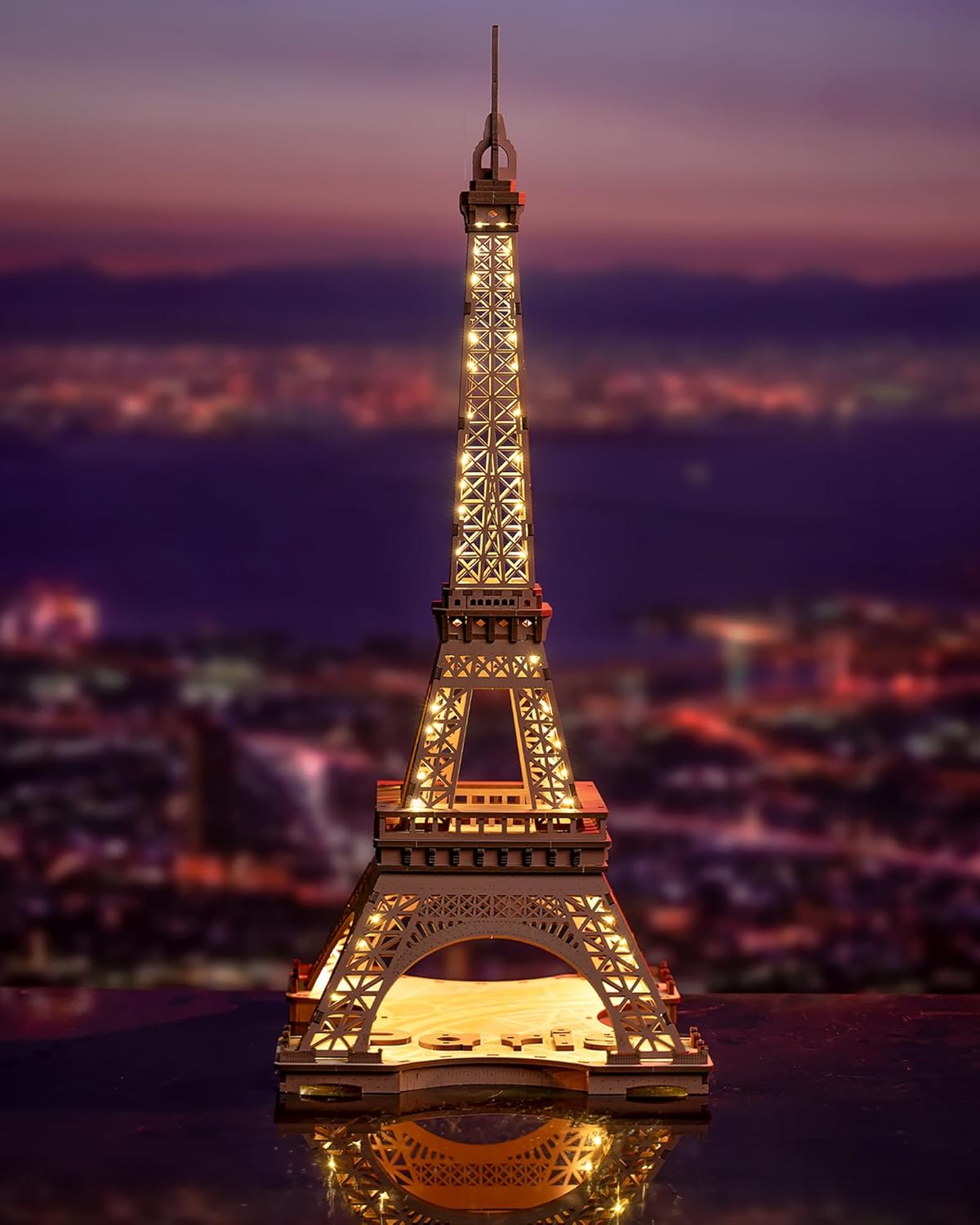 Rolife 3D Puzzle Notte della Torre Eiffel con LED - immagine 1