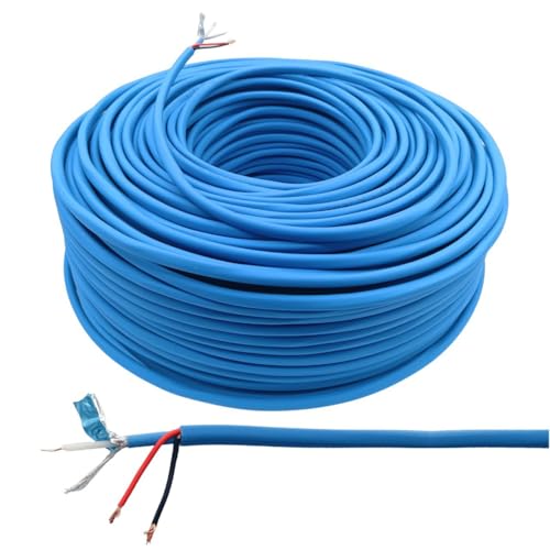 Area Illumina Cavo Coassiale Mini RG59 Rame 100 Metri, Blu