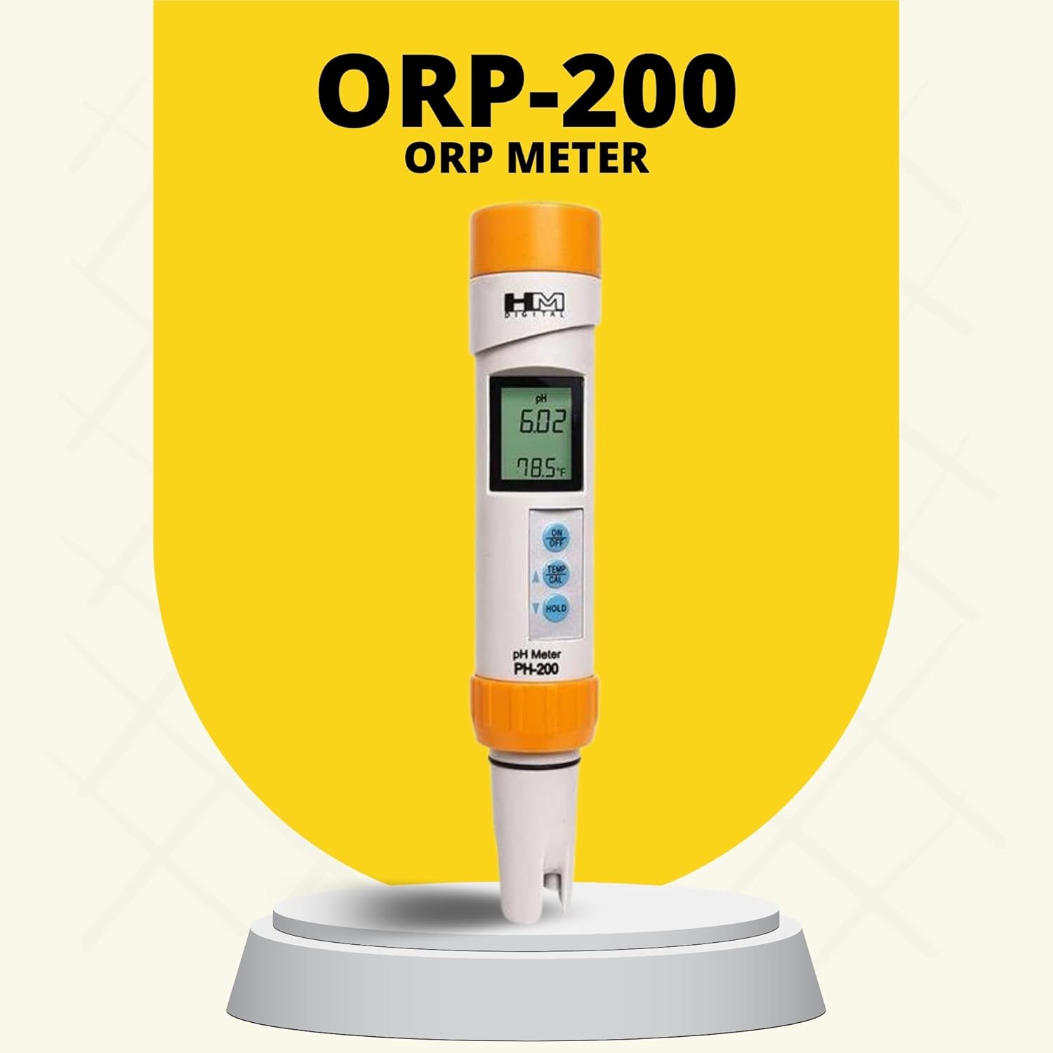 HM Digital PH Meter PH-200, bianco, 8,4 x 21,6 x 5,1 cm - immagine 2