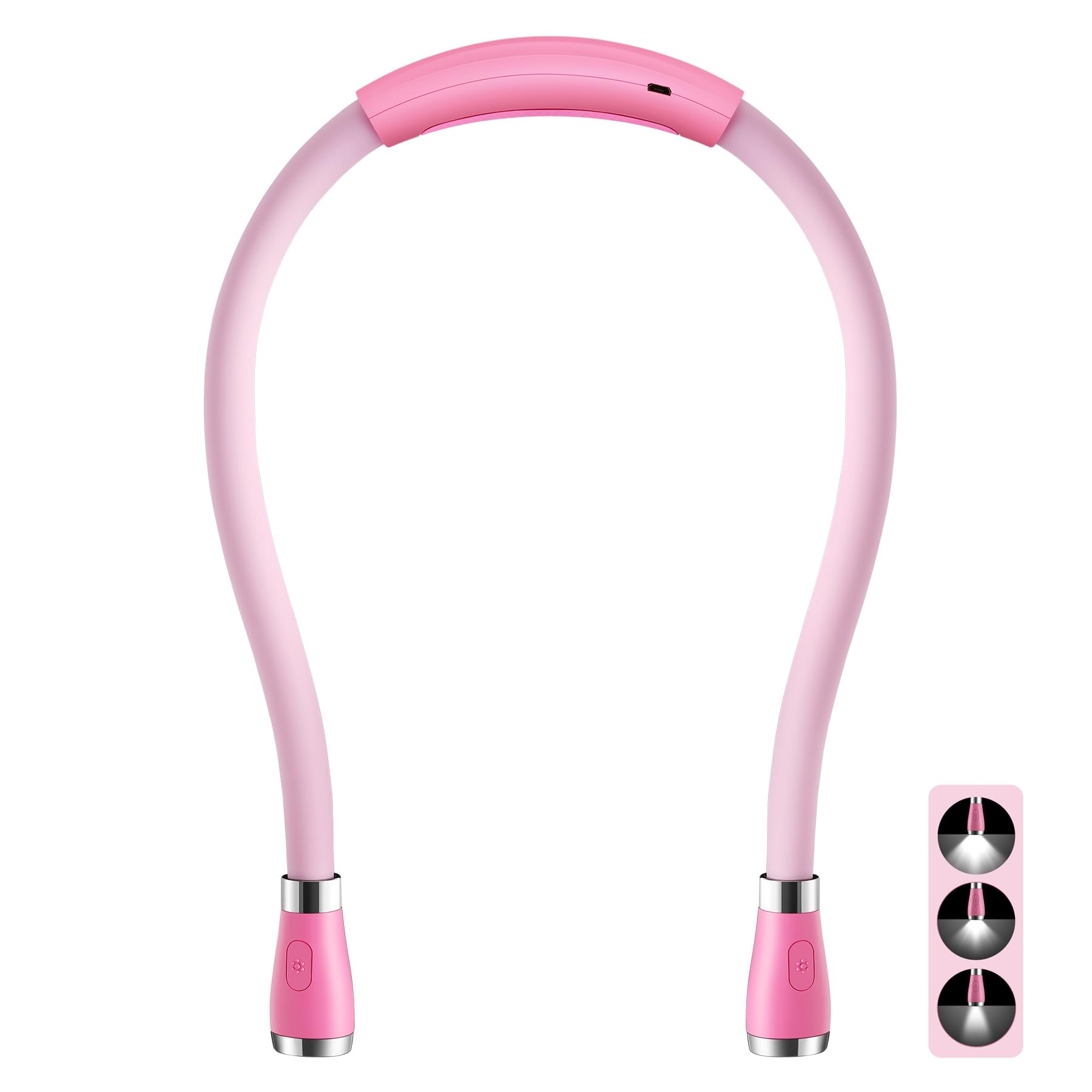 SingHong Lampada da Lettura LED USB Ricaricabile, Rosa