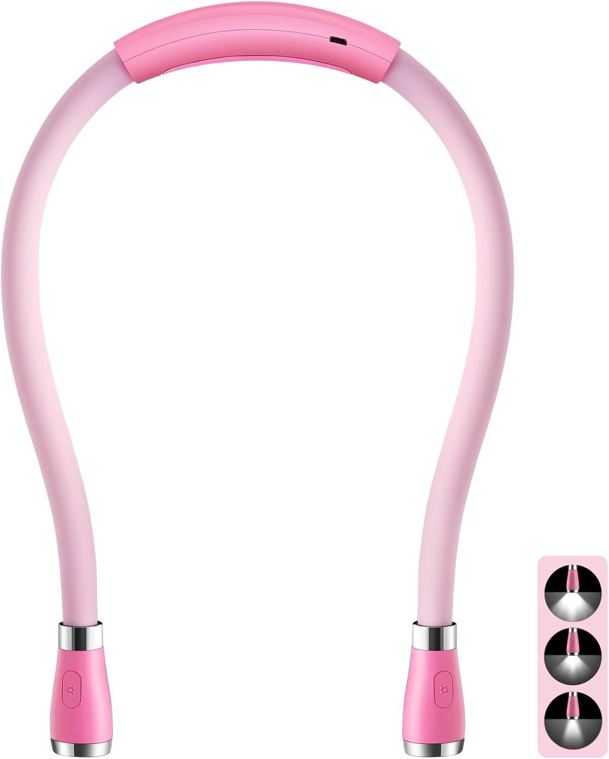 SingHong Lampada da Lettura LED USB Ricaricabile, Rosa - immagine 1