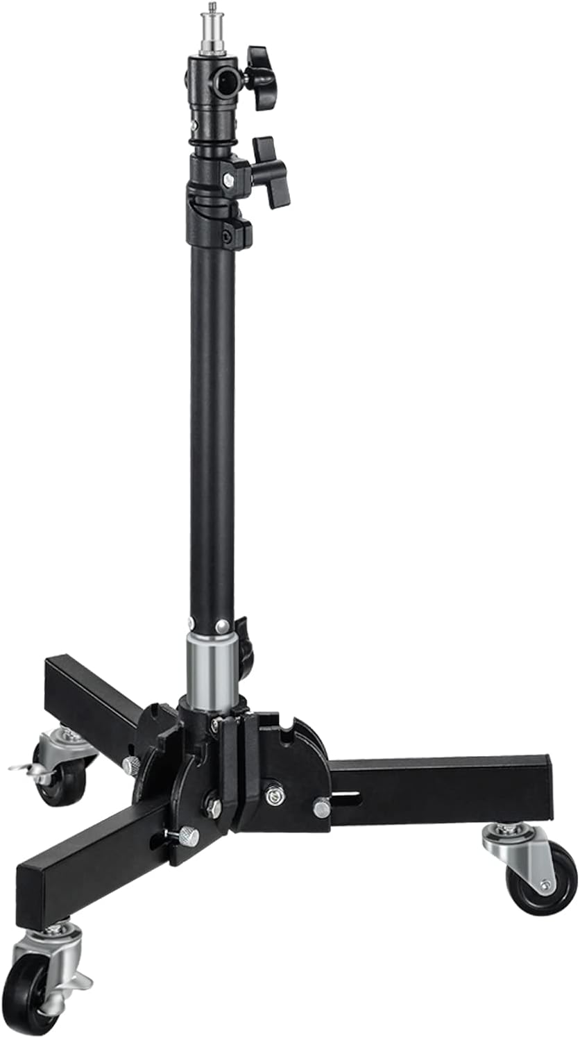 soonpho Supporto Illuminazione Fotografica con Rotelle, Nero - immagine 1