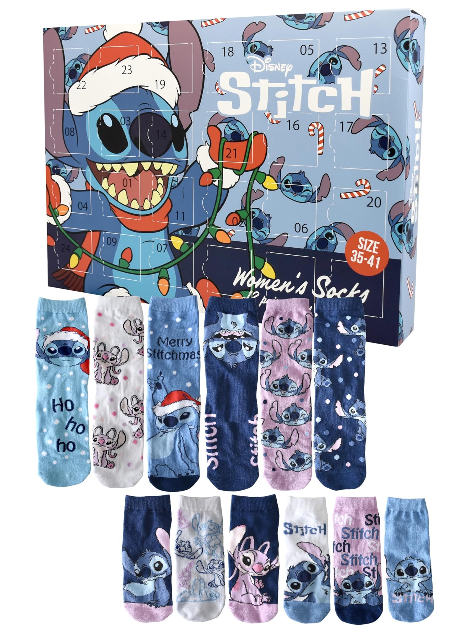 United Labels Disney Lilo & Stitch - Calendario Avvento Calzini