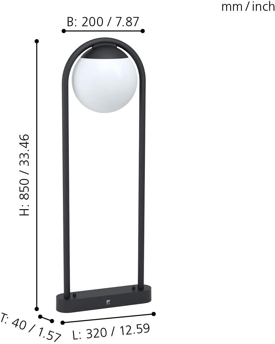 Eglo Prata Vecchia Lampada da Esterni Moderna E27 - immagine 4