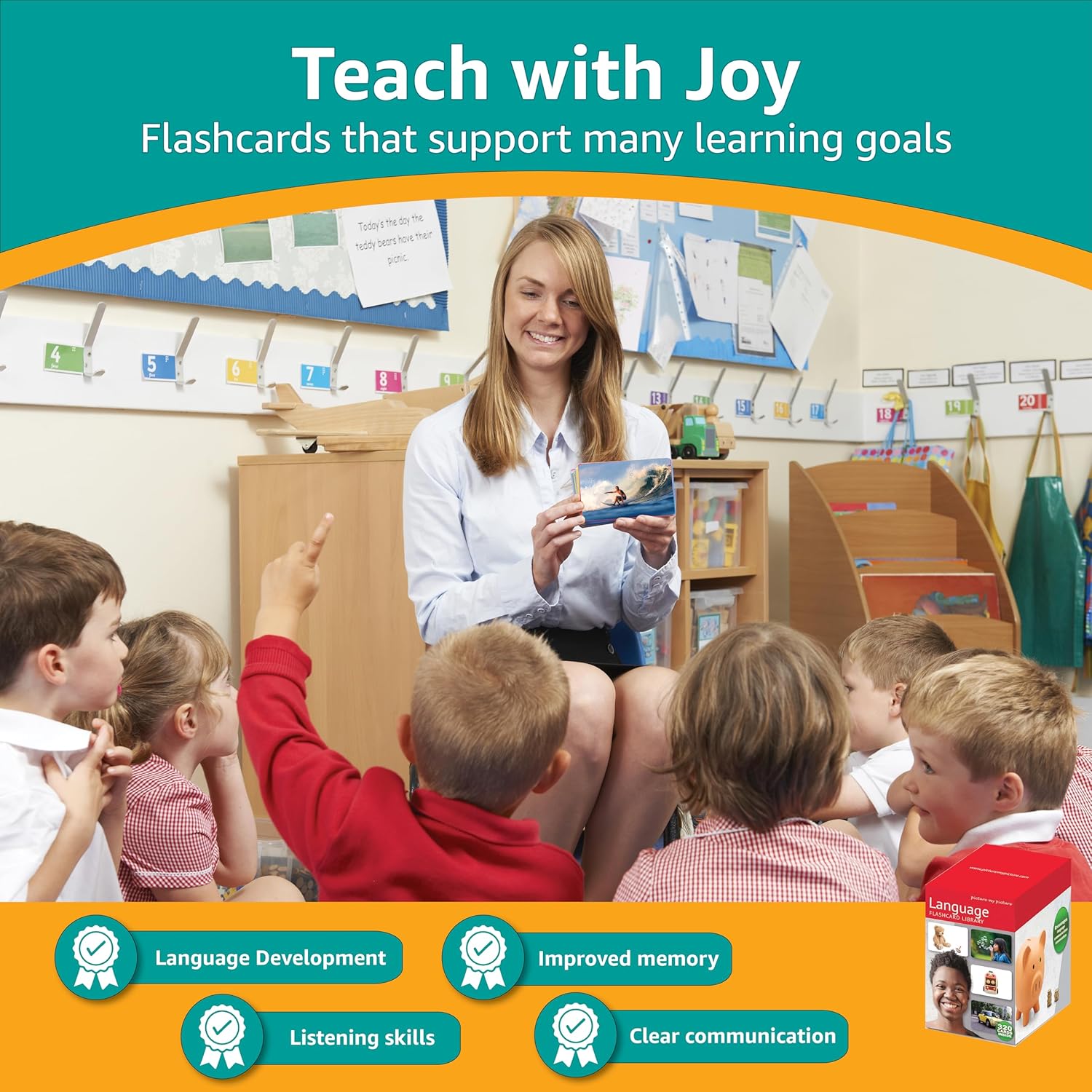 Libreria di Flash Card sul Linguaggio - 320 Schede - immagine 2