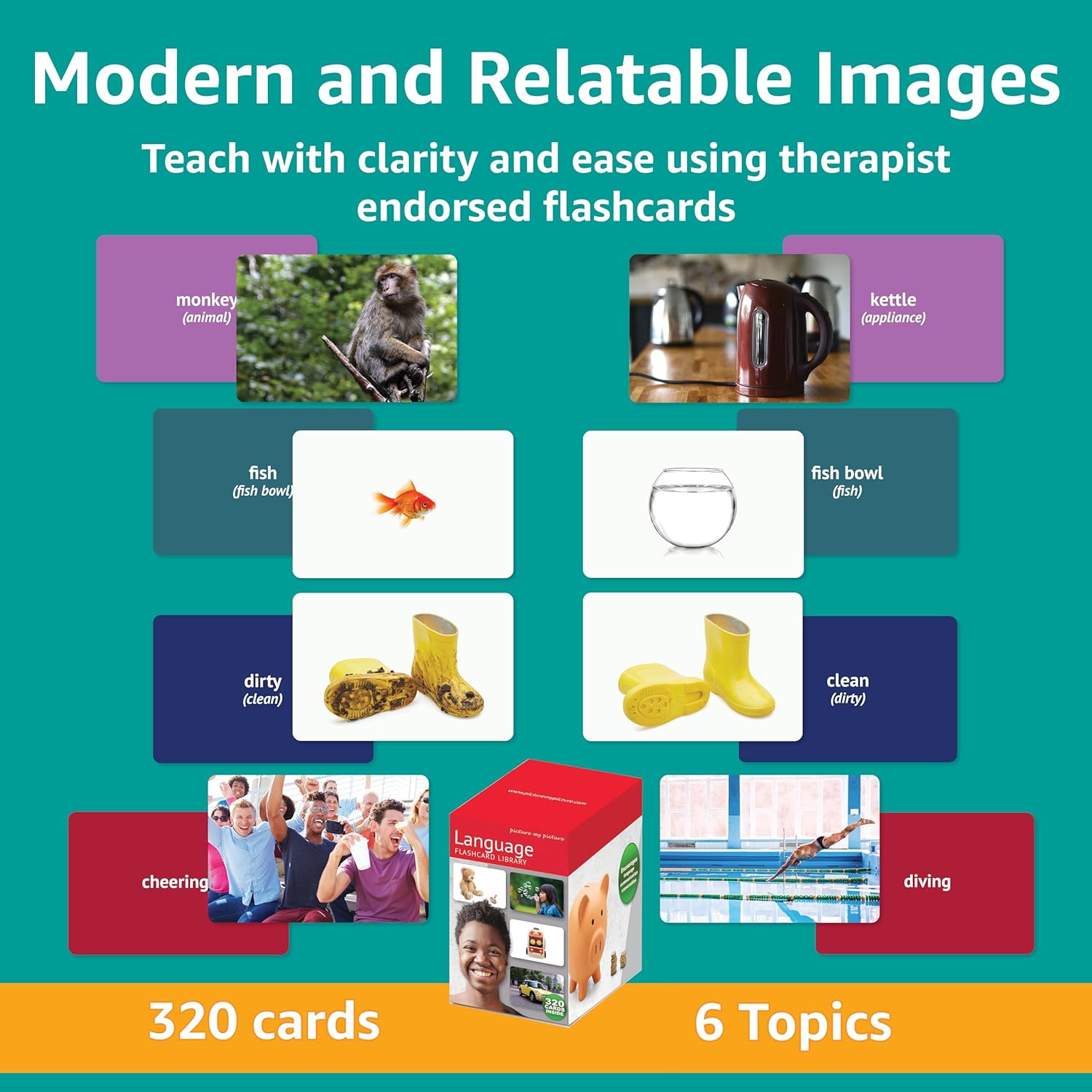 Libreria di Flash Card sul Linguaggio - 320 Schede - immagine 3