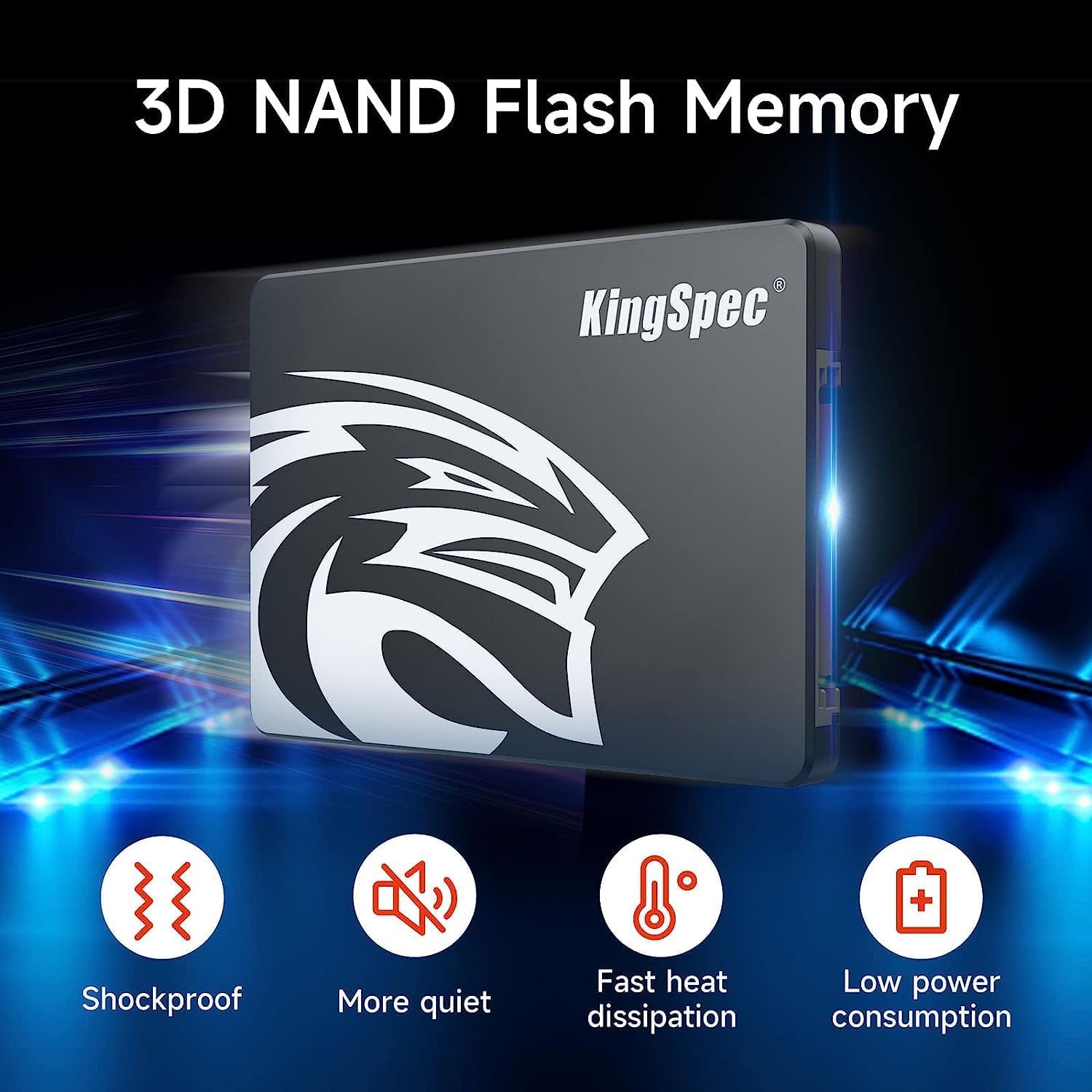 Kingspec 1TB SSD SATA III 6Gb/s 2.5" - immagine 3
