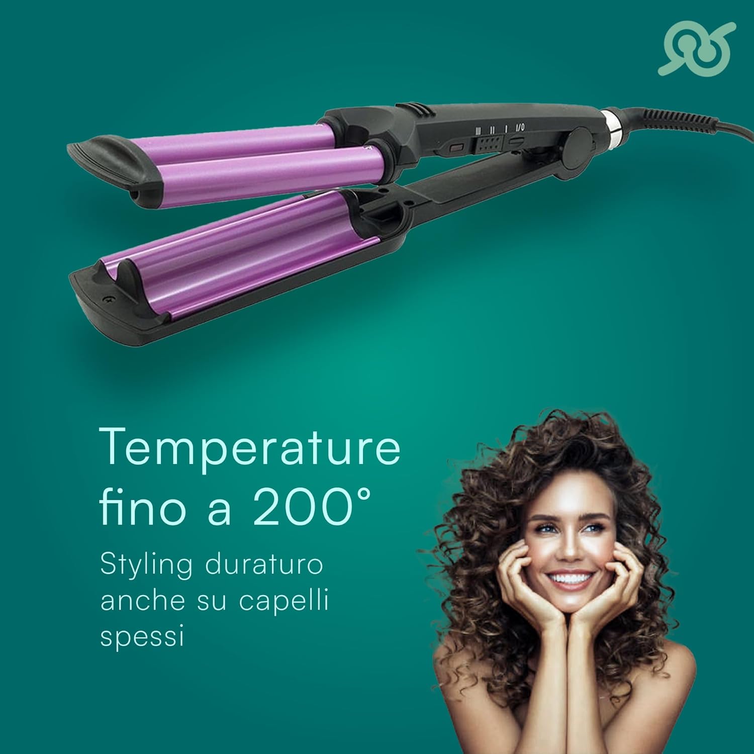 Tempo Di Saldi Piastra Arriccia Capelli 3 Rami 200°C - immagine 2