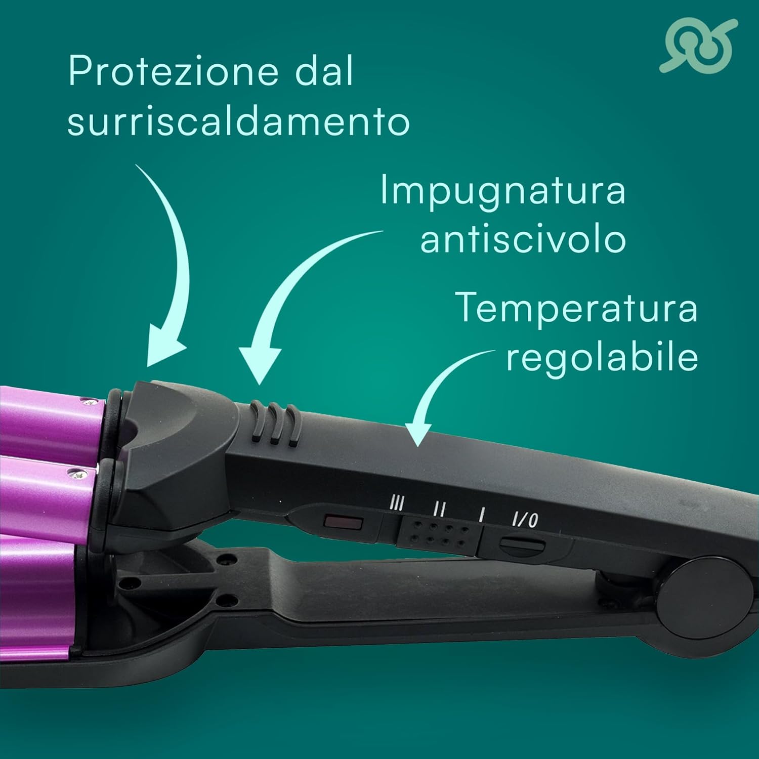 Tempo Di Saldi Piastra Arriccia Capelli 3 Rami 200°C - immagine 3