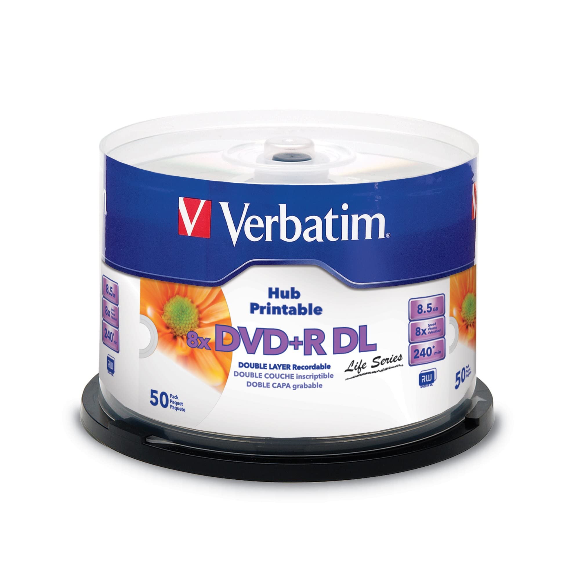 Verbatim DVD+R DL 8,5 GB 8x Double Layer (50 pezzi)