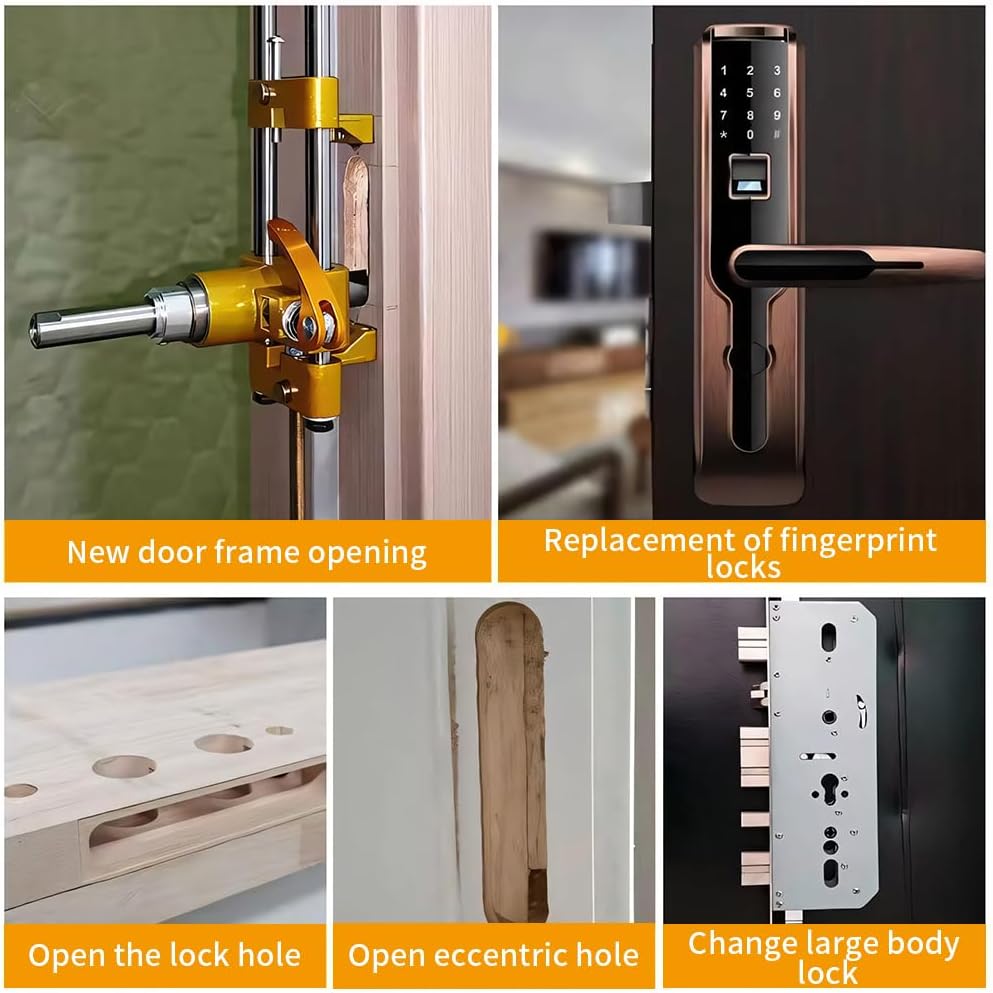 DUEBEL Kit Mortasa per Serrature Porte in Legno - immagine 2