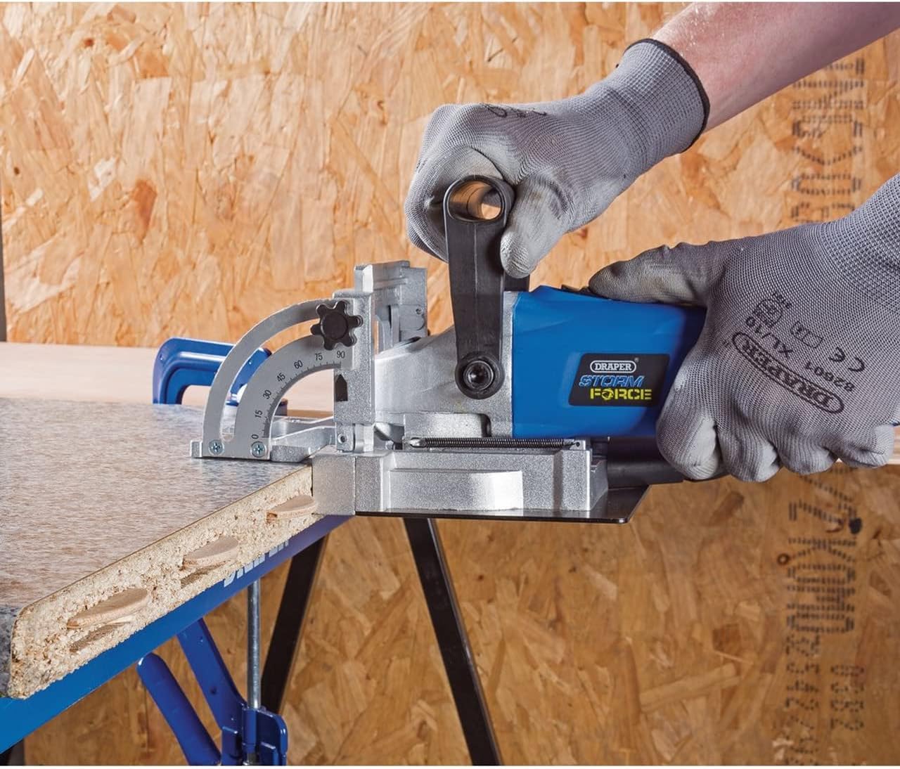 Draper 83611 900 W STORM FORCE fresatrice per linguette - Blu - immagine 3