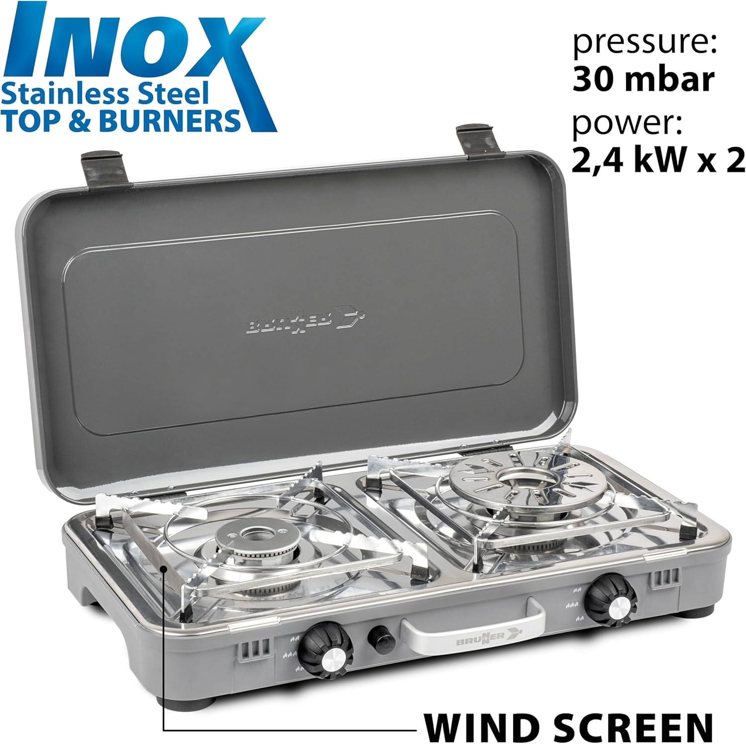 Brunner Fornello a Gas Devil KOOKMASTER 2 Fuochi - immagine 2