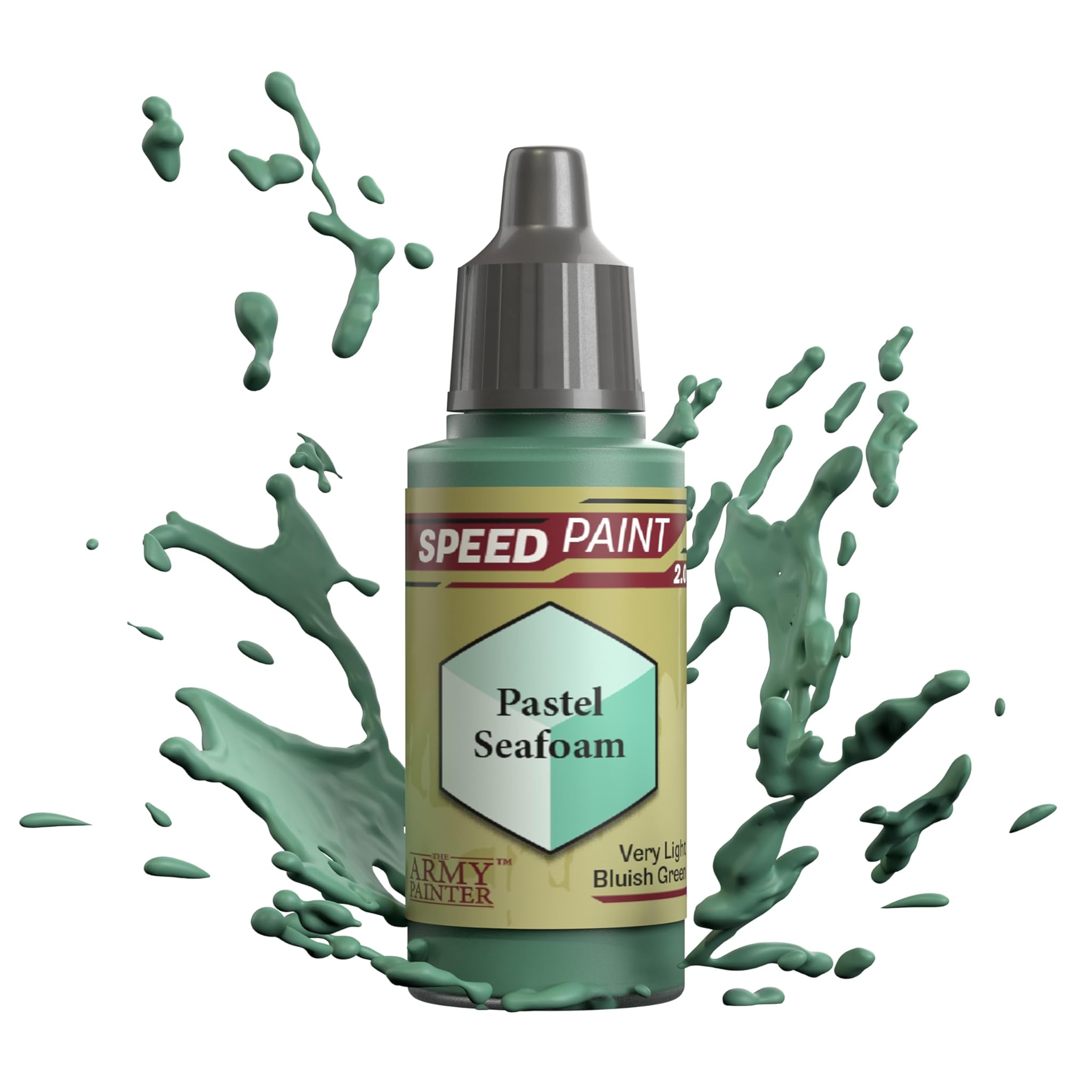 The Army Painter Speedpaint Pastel Seafoam 2.0, Acrilico Singolo Vernice 18ml Una Soluzione Di Pittura A Strato Per Miniature Da Tavolo Fantasy Come Figure Di Warhammer 40k e Dungeons and Dragons