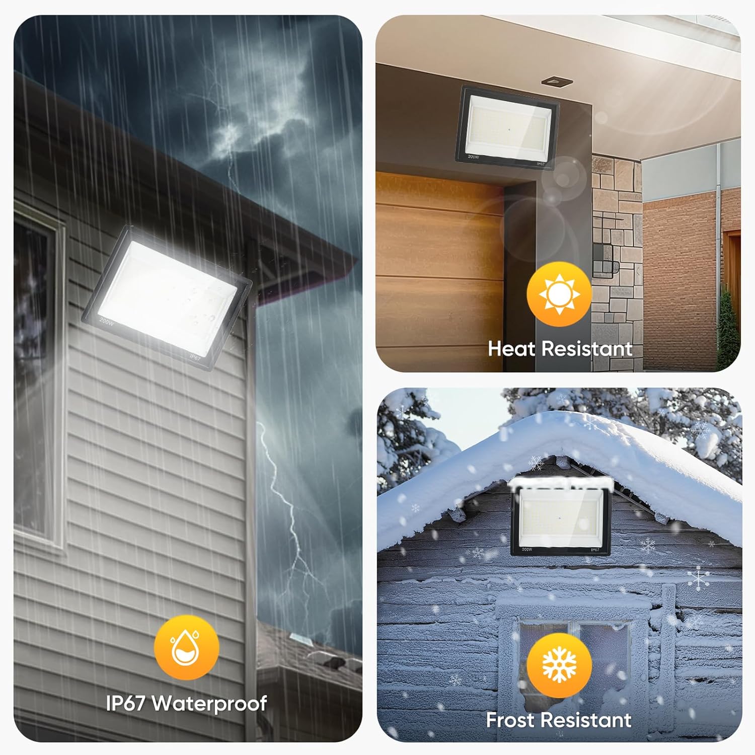 Faretto LED da Esterno 200W 20000LM - immagine 3