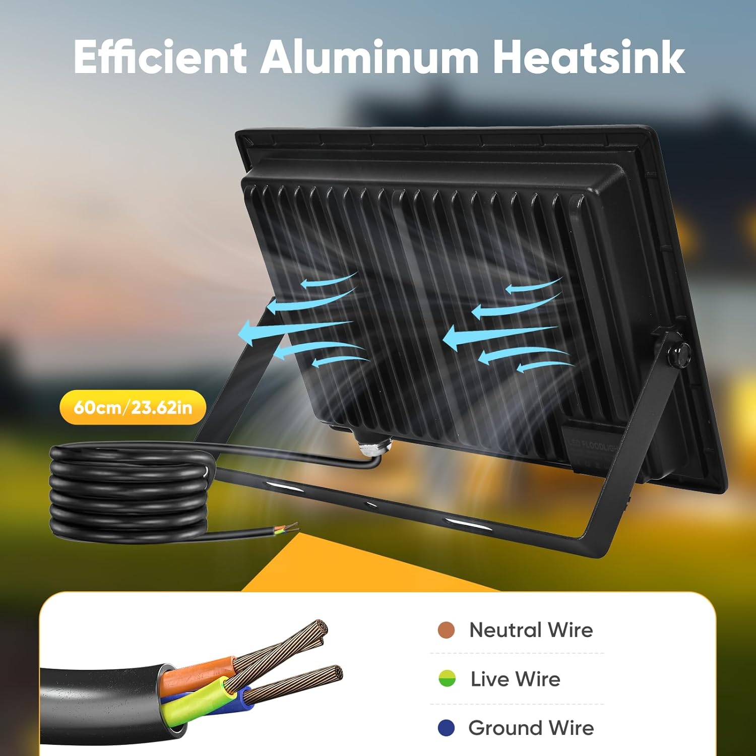 Faretto LED da Esterno 200W 20000LM - immagine 5