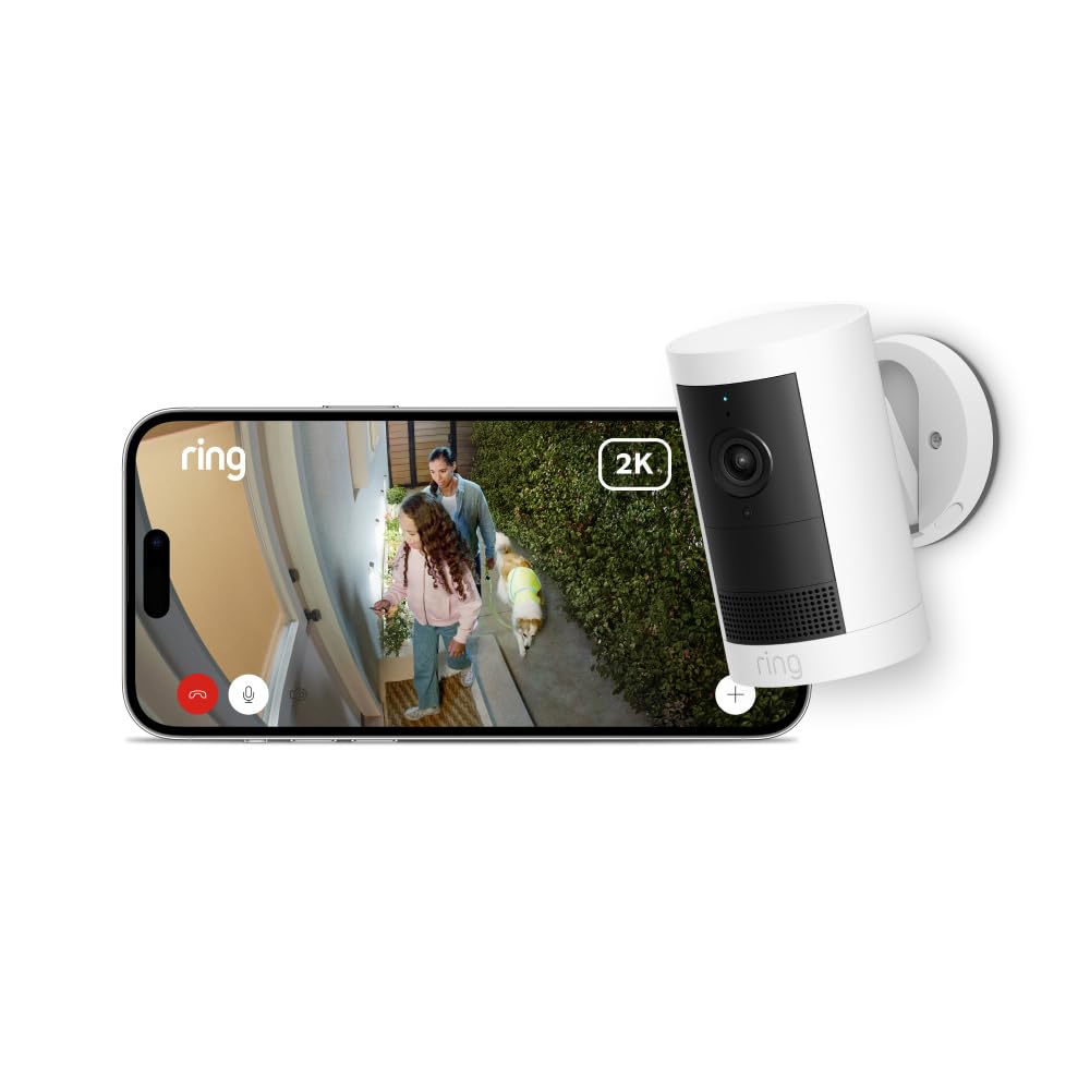 Nuova Ring Videocamera Esterna Plus a Batteria 2K - immagine 2