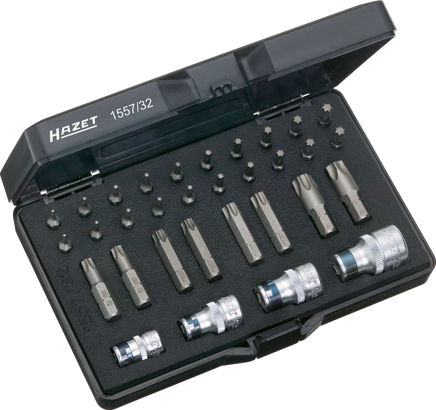 Hazet 1557/32 - Serie di Avvitatori Torx 6.3mm (1/4")