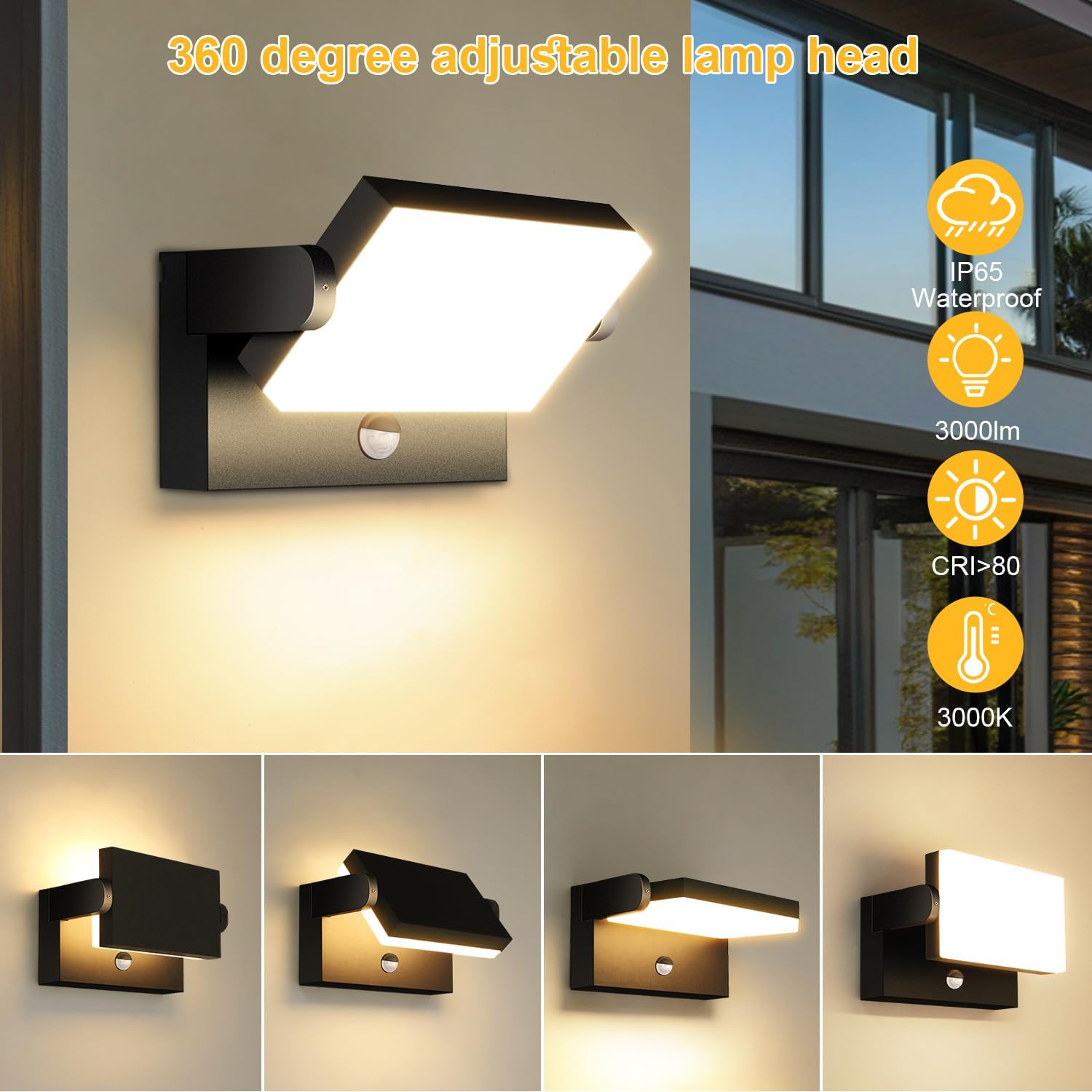 Kingwen Faretto LED Esterno/Interno IP65 40W 3000K - immagine 2