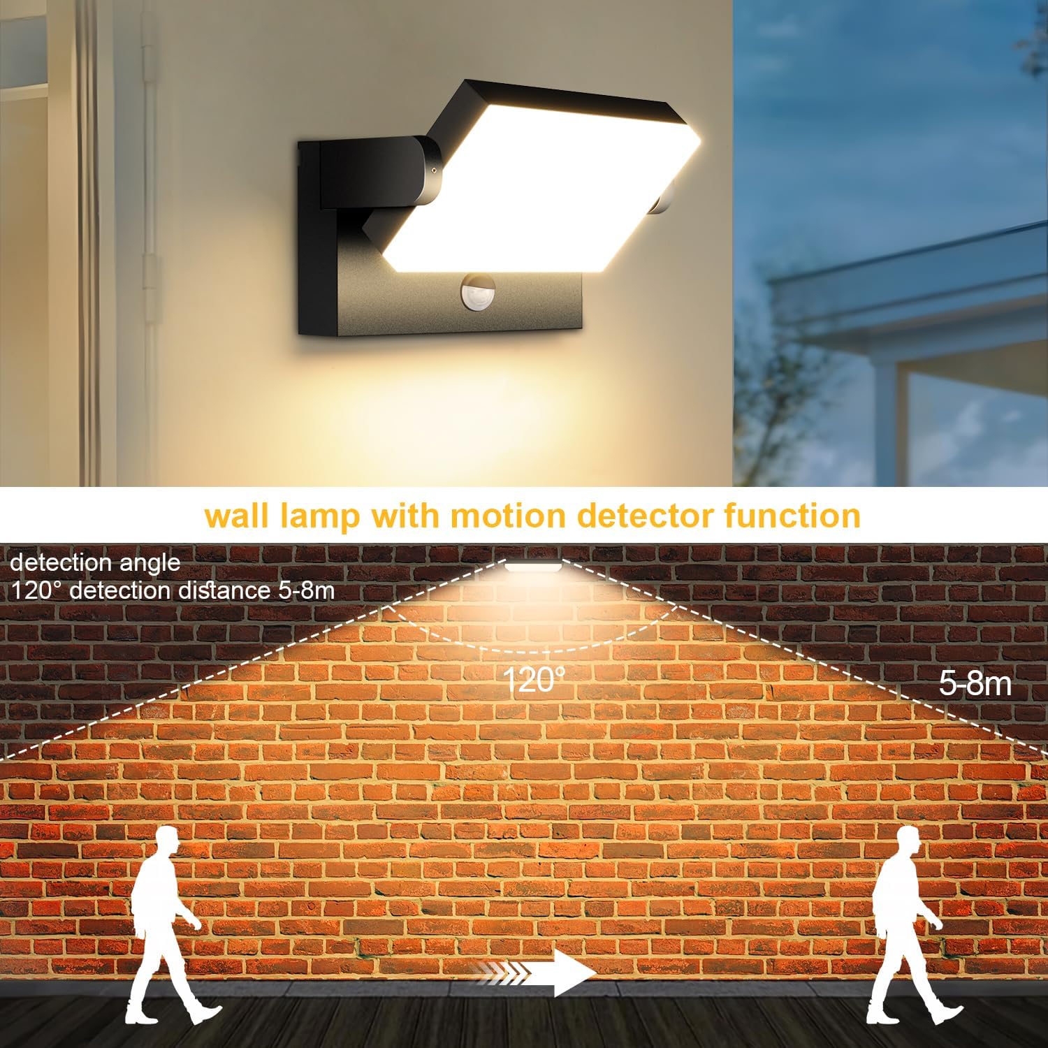 Kingwen Faretto LED Esterno/Interno IP65 40W 3000K - immagine 7