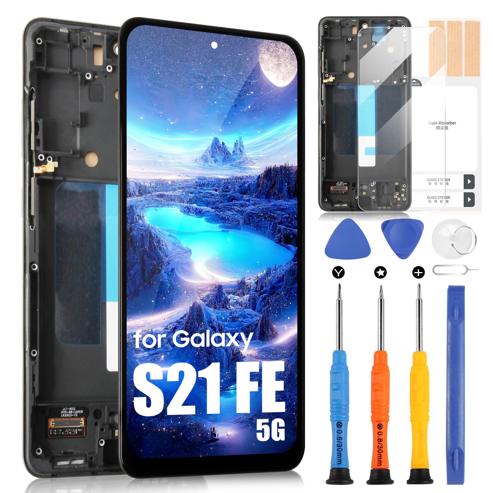 ARSSLY Schermo LCD Incell per Samsung Galaxy S21 FE 5G