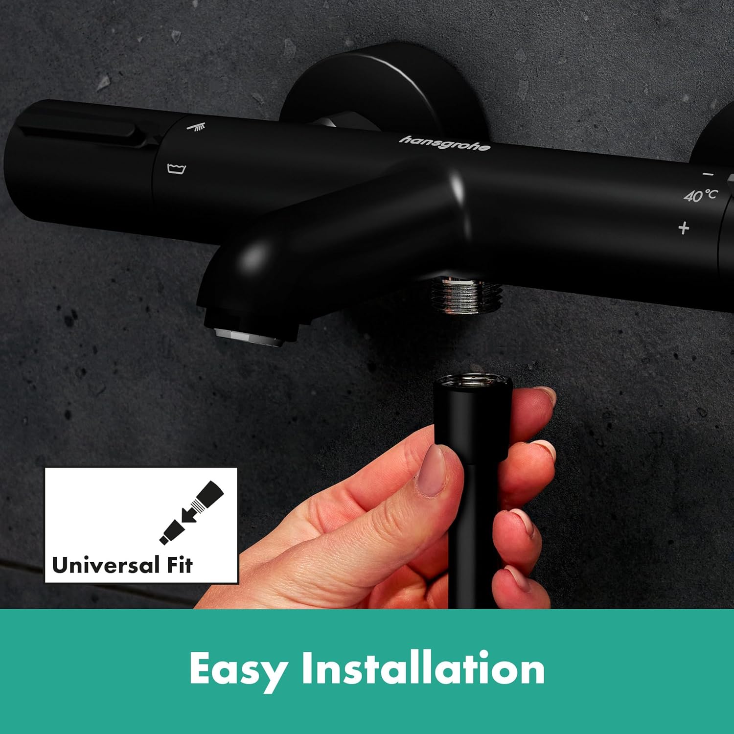 Hansgrohe Ecostat Element - Miscelatore Termostatico Vasca - immagine 2