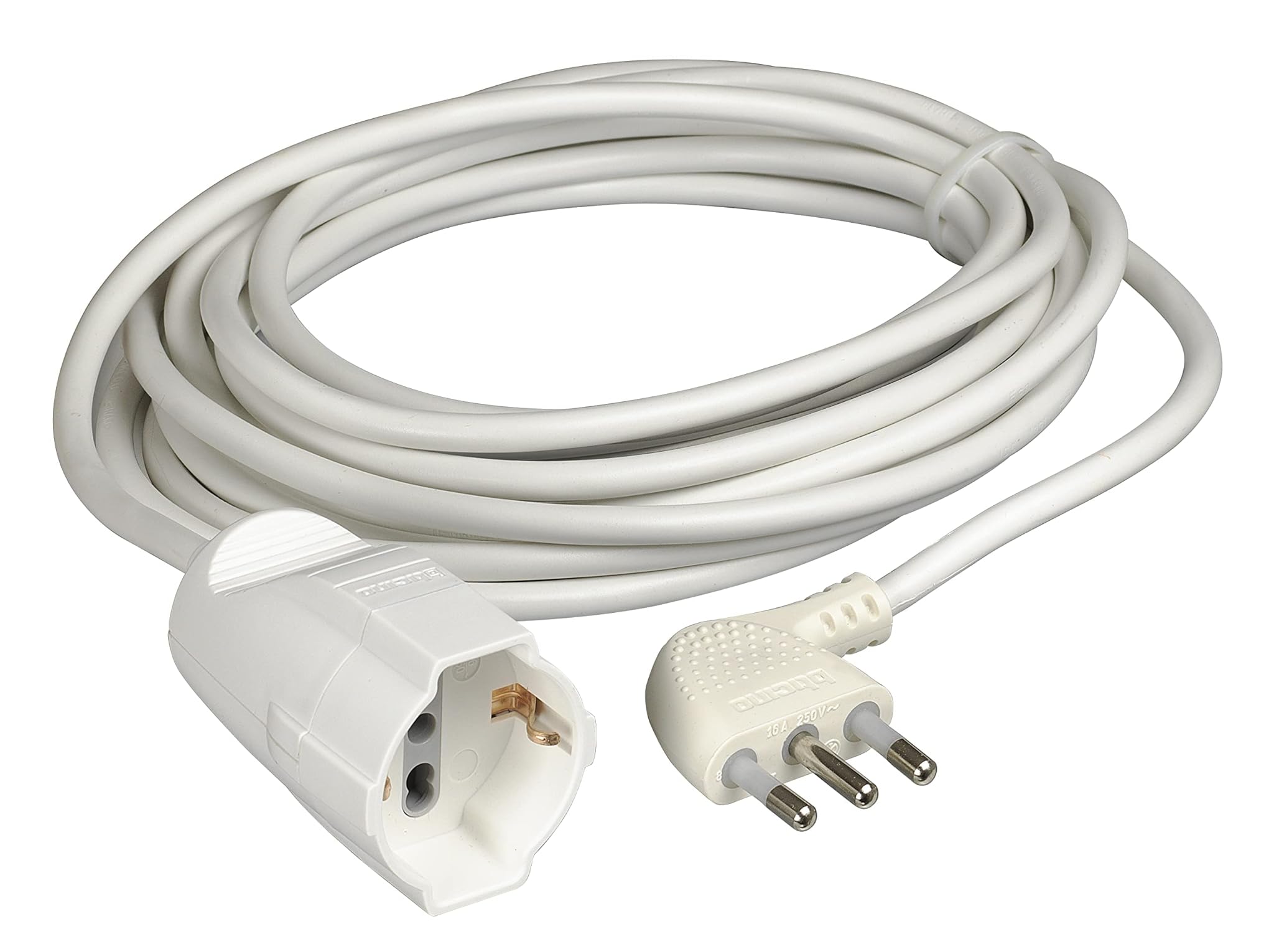 Bticino Prolunga Elettrica 5m 16A 3500W, Bianco
