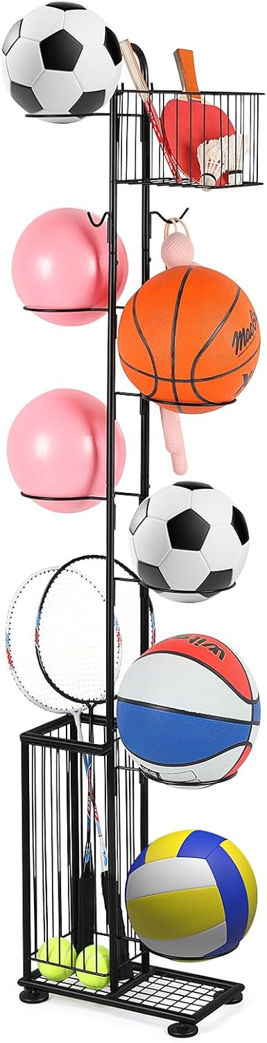 Porta Palloni a 7 Livelli - Rastrelliera Verticale - immagine 1