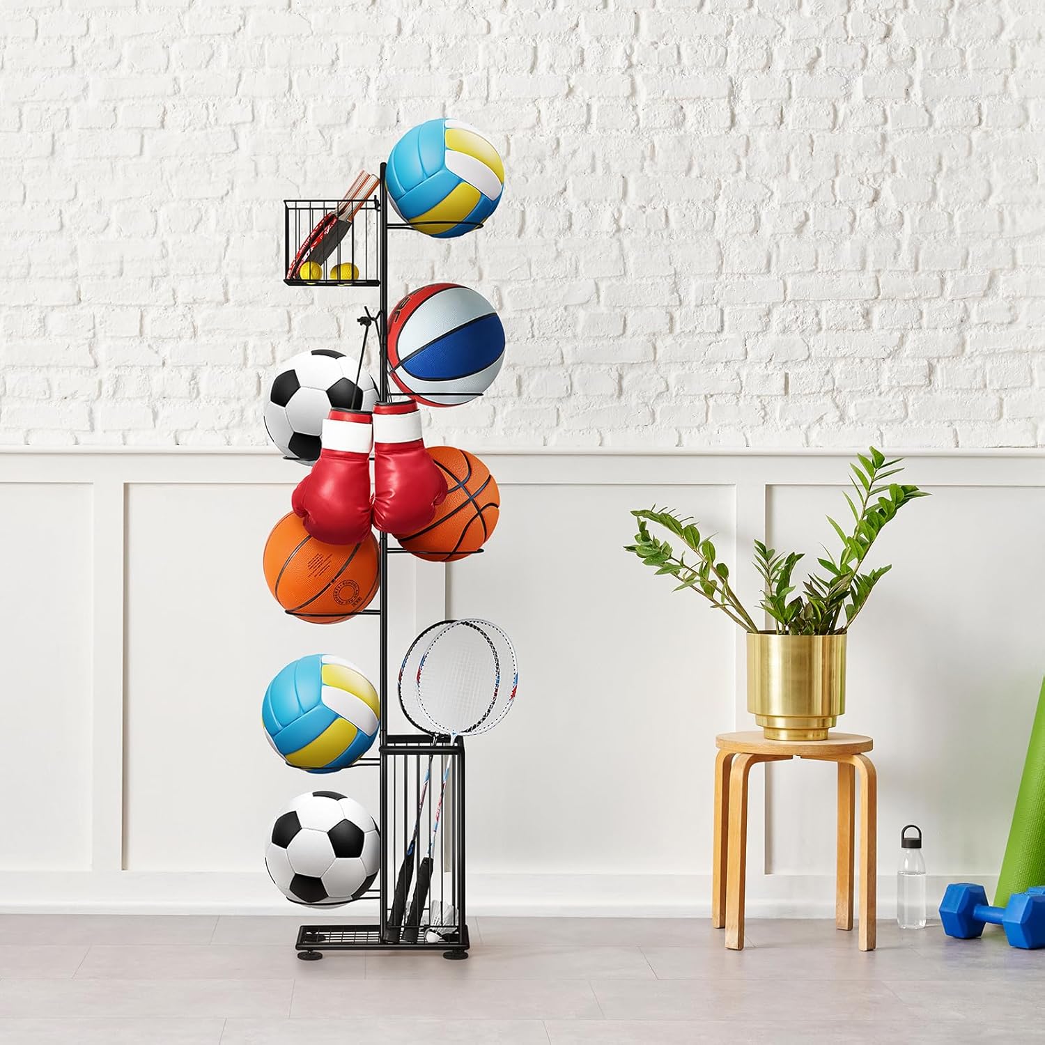 Porta Palloni a 7 Livelli - Rastrelliera Verticale - immagine 6