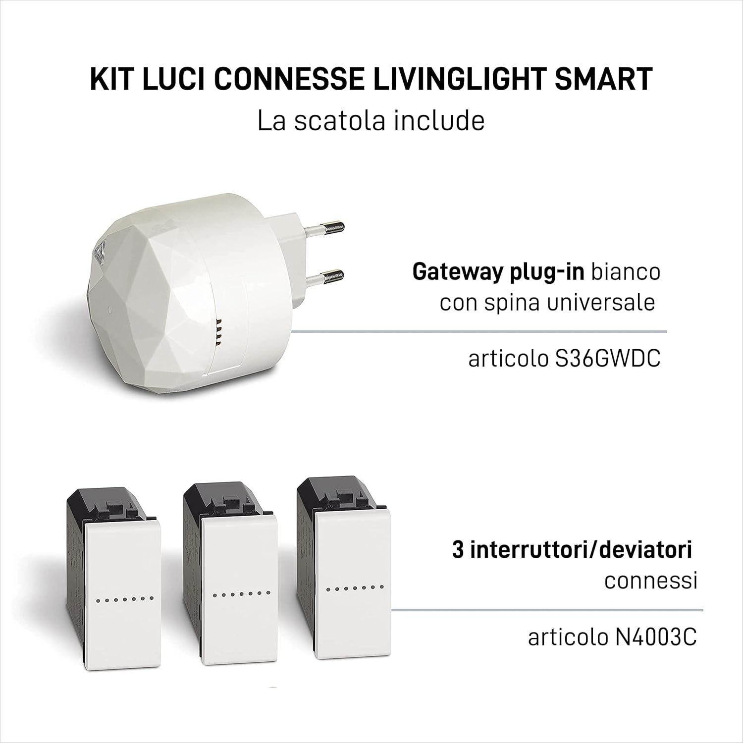 Bticino Kit Luci Connesse Livinglight Smart SN3601KIT - immagine 2