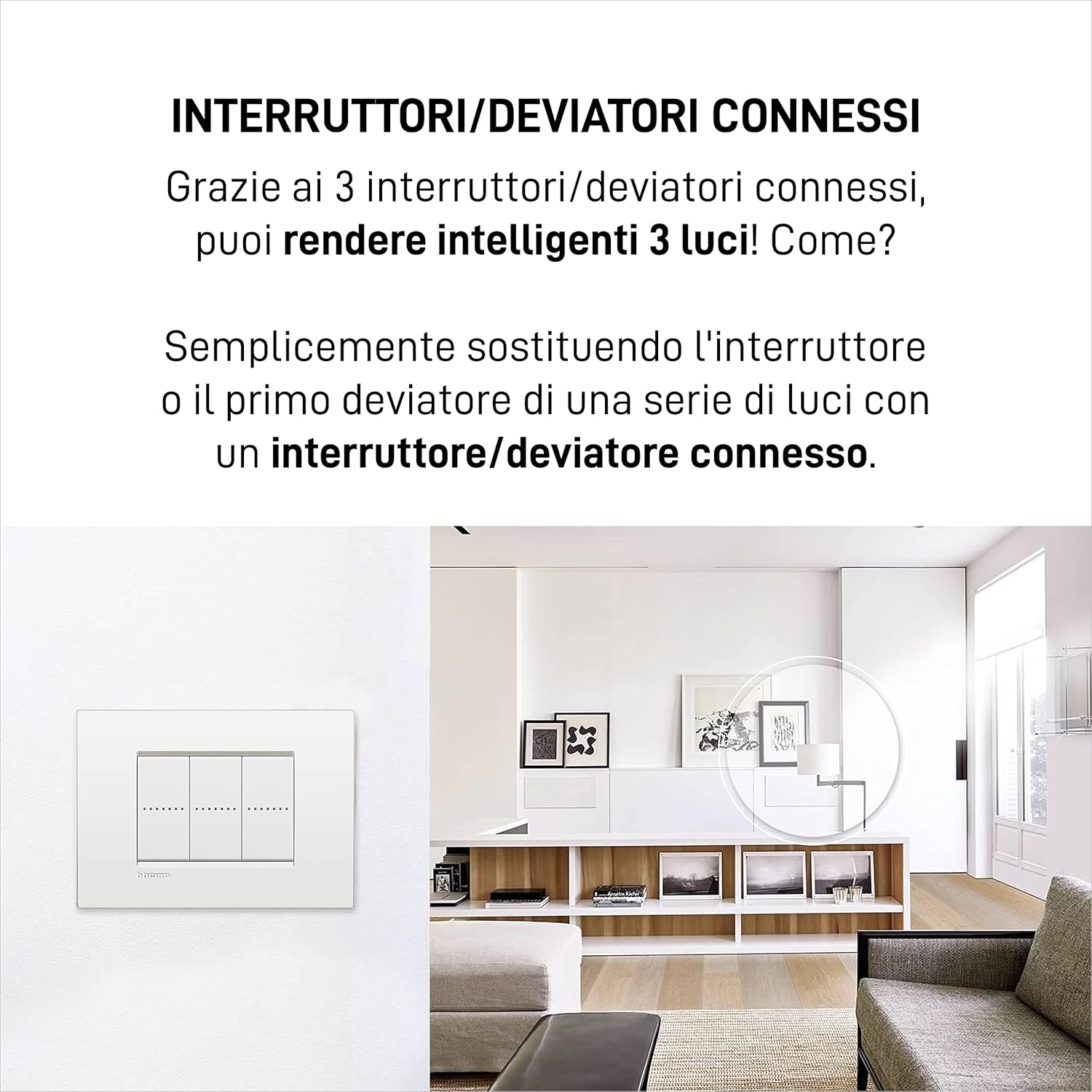 Bticino Kit Luci Connesse Livinglight Smart SN3601KIT - immagine 3