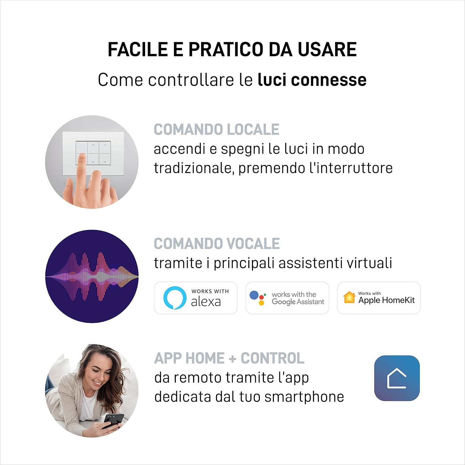 Bticino Kit Luci Connesse Livinglight Smart SN3601KIT - immagine 5