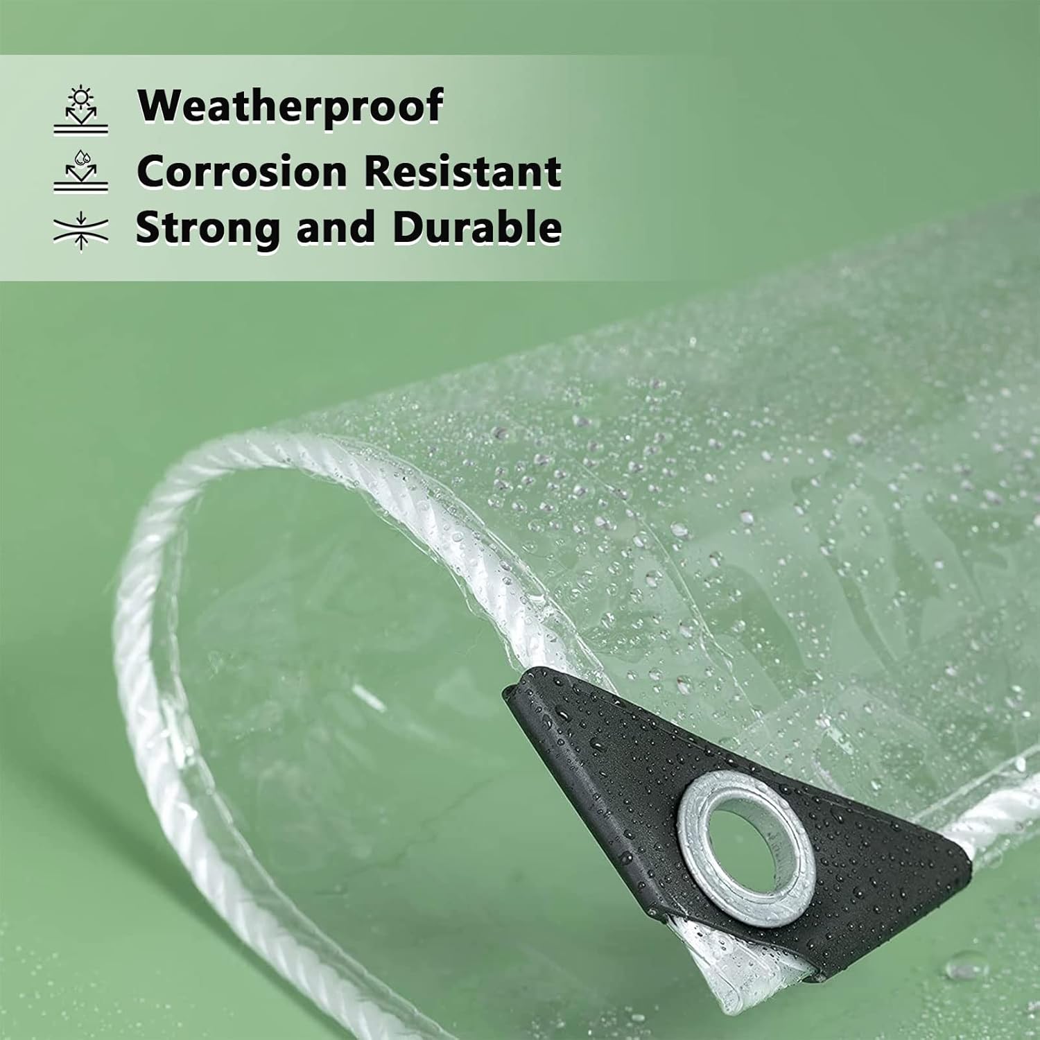 Telone Trasparente in PVC 420 g/m² 2x2.5m - immagine 4