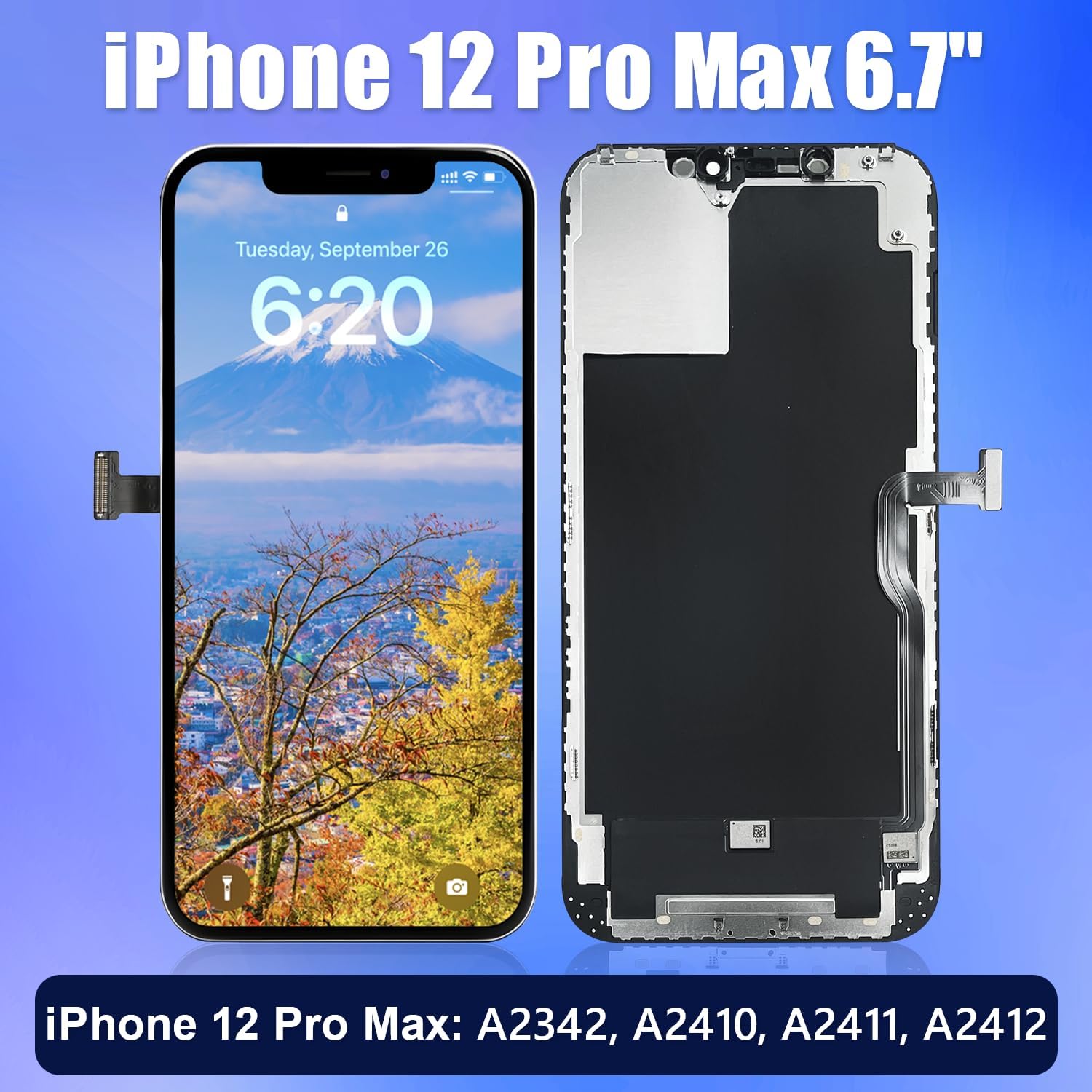 Brinonac Display per iPhone 12 PRO Max - Schermo LCD 6,7" - immagine 2