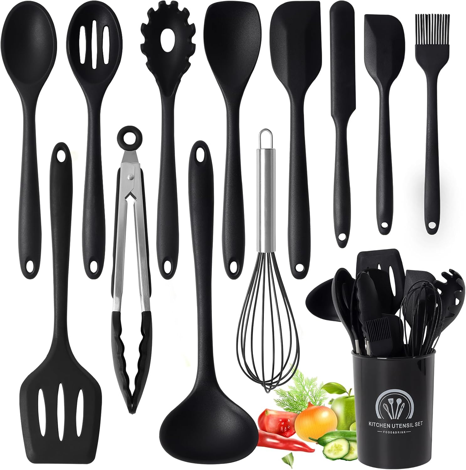 Set Utensili Cucina 13 Pezzi in Silicone - immagine 1