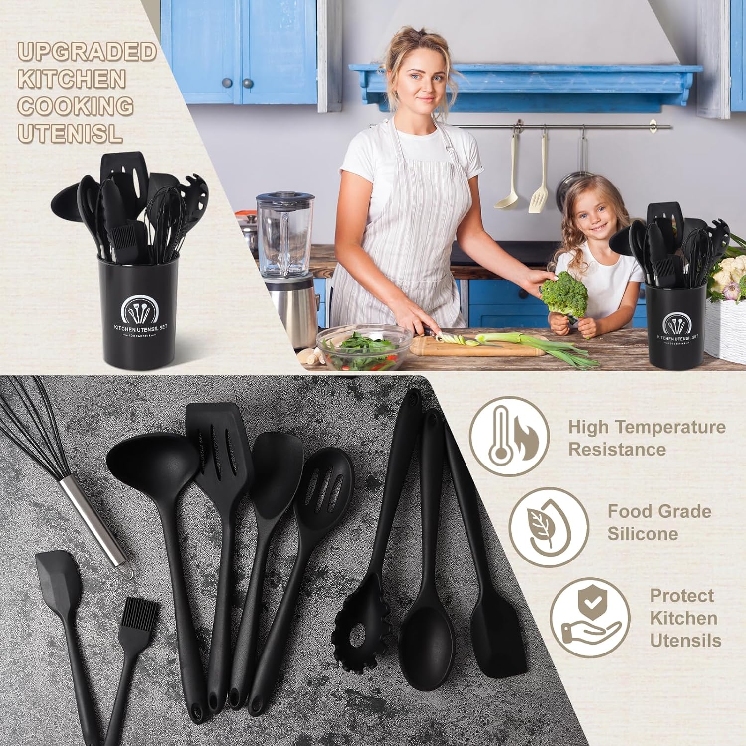 Set Utensili Cucina 13 Pezzi in Silicone - immagine 6