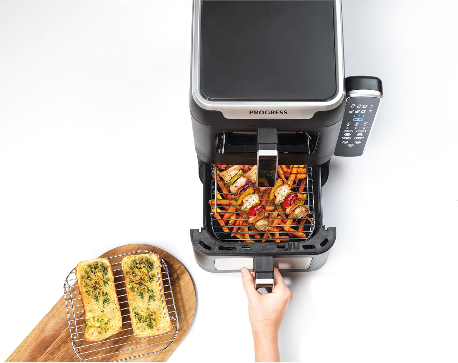 Progress Friggitrice ad Aria Verticale 9L Doppio Cassetto - immagine 4