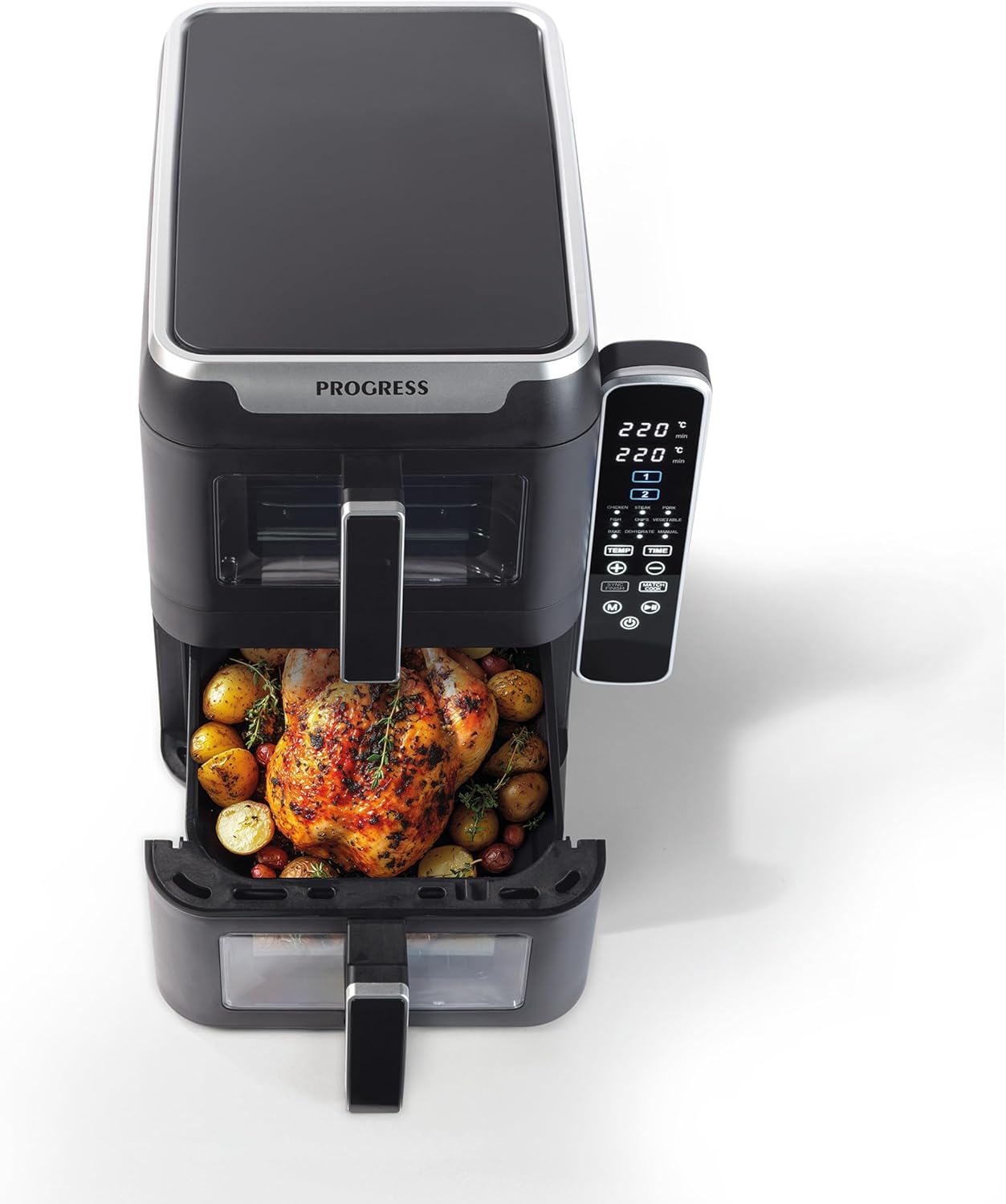 Progress Friggitrice ad Aria Verticale 9L Doppio Cassetto - immagine 5