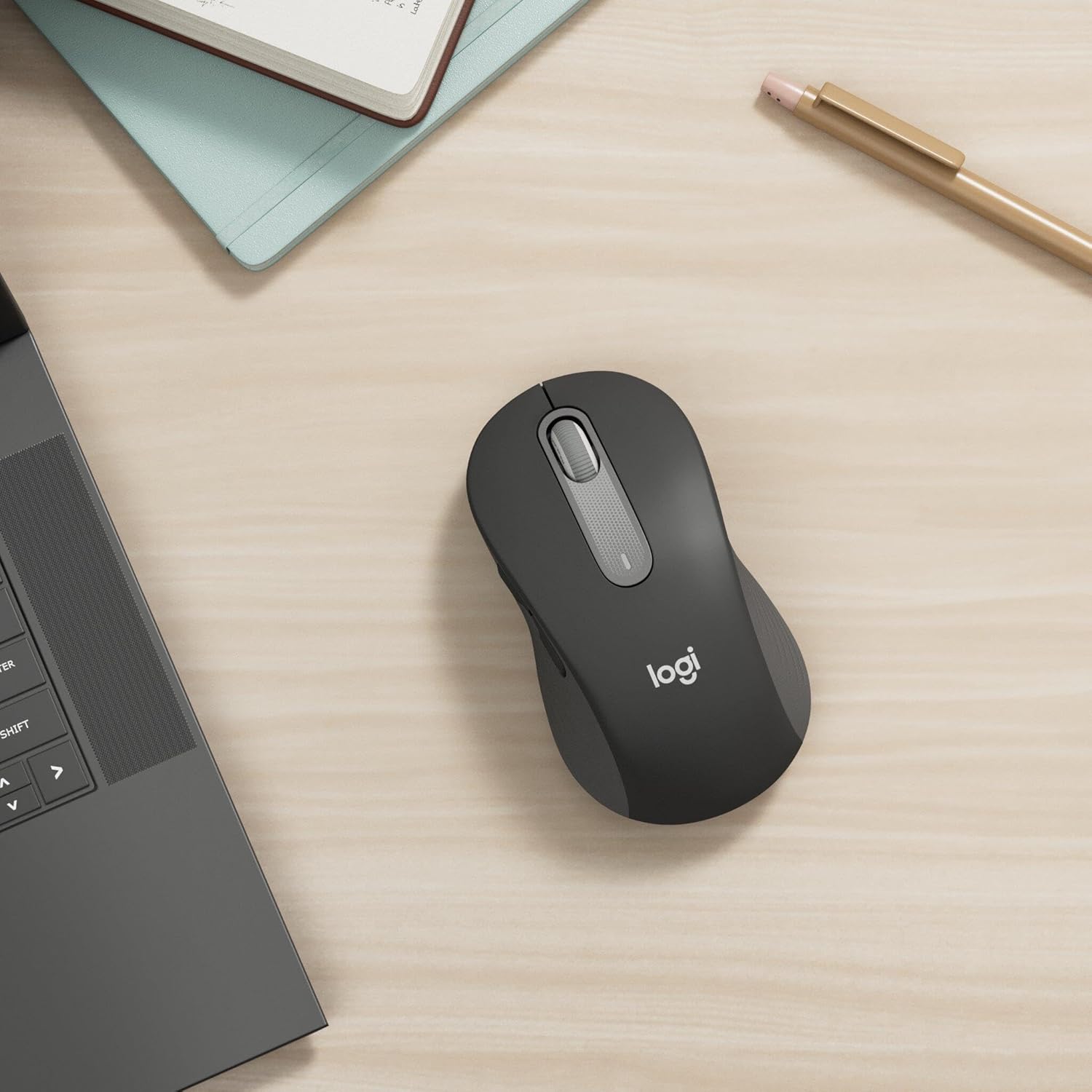 Logitech Signature M650 L Mouse Wireless per Mani Grandi, Grigio - immagine 2