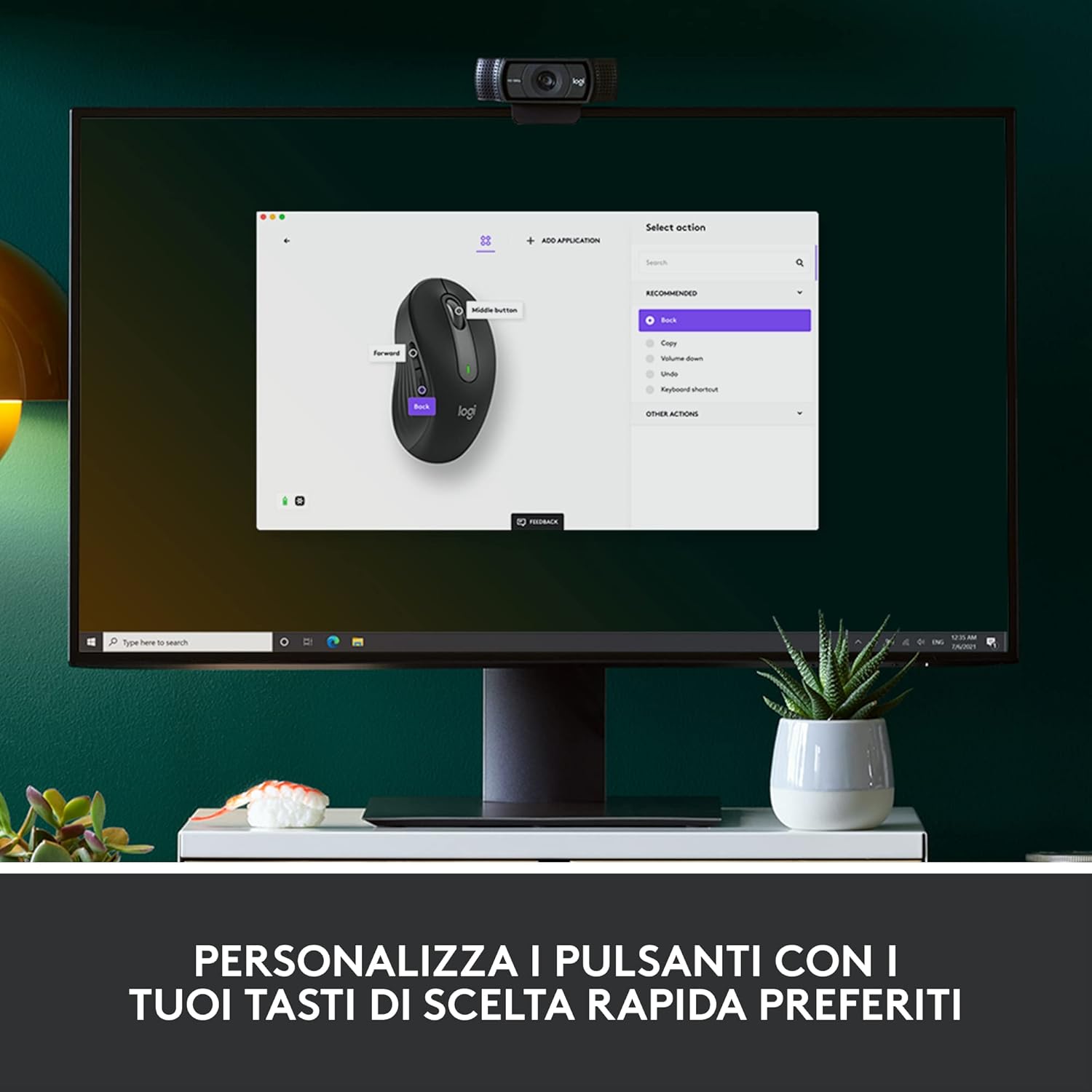Logitech Signature M650 L Mouse Wireless per Mani Grandi, Grigio - immagine 8