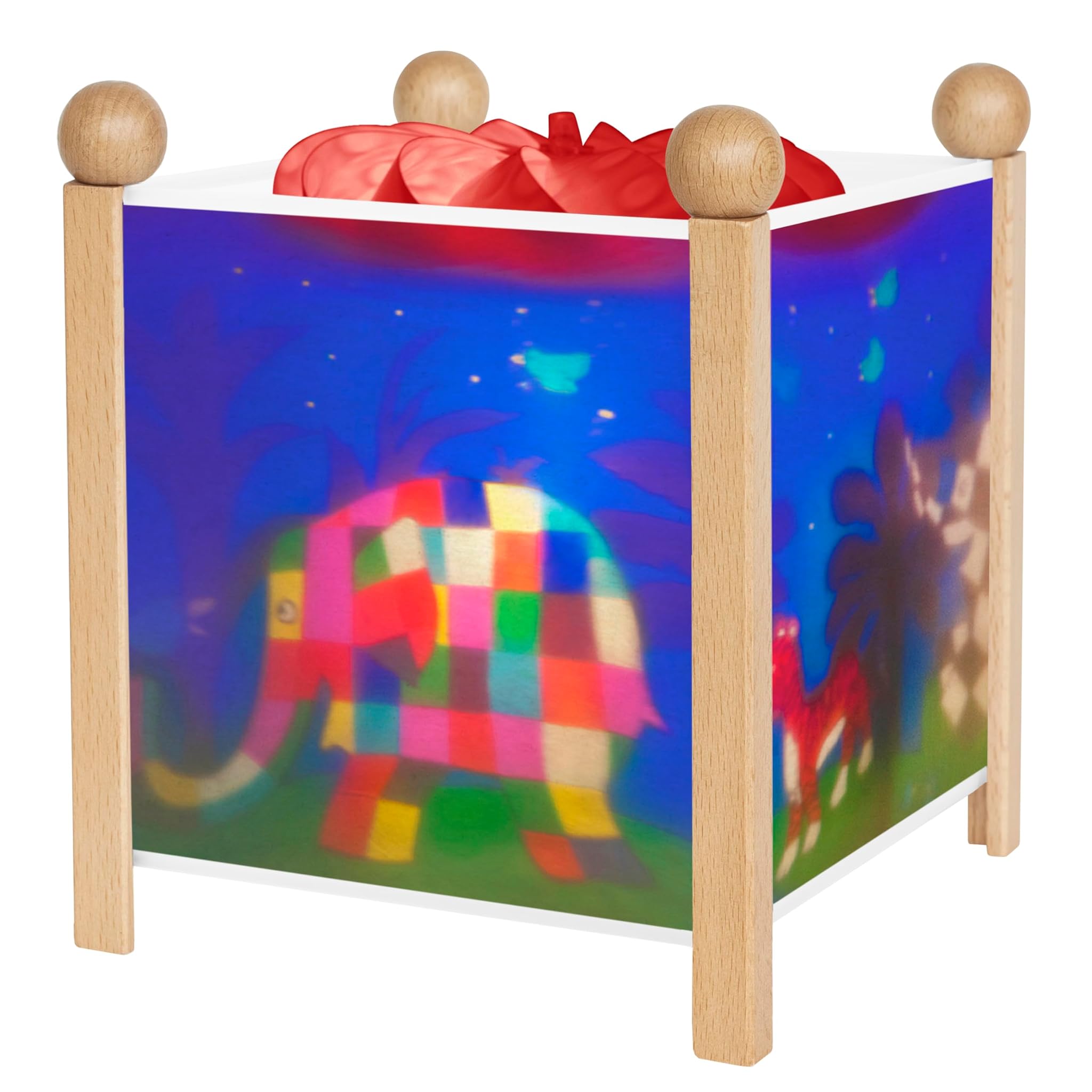 Trousselier 4364 Lanterna Magica Motivo Elmer, Naturale