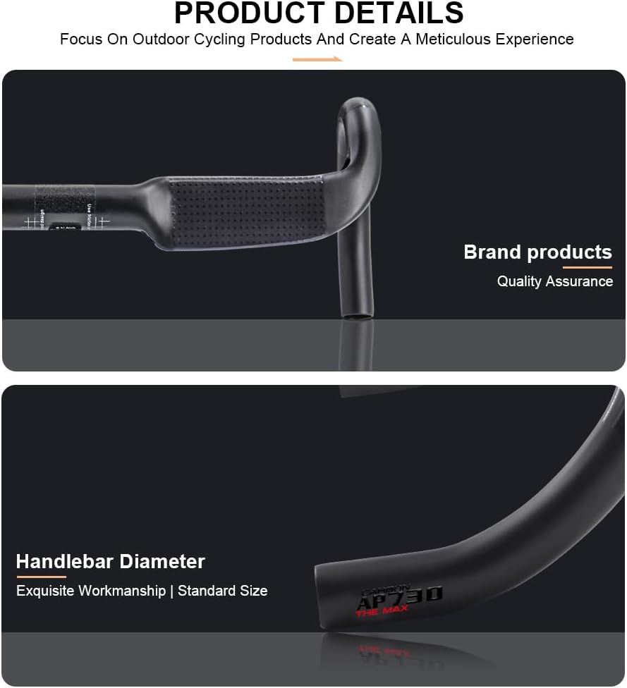 Alfa Pasca Manubrio Gravel in Carbonio 31.8mm 400mm - immagine 3