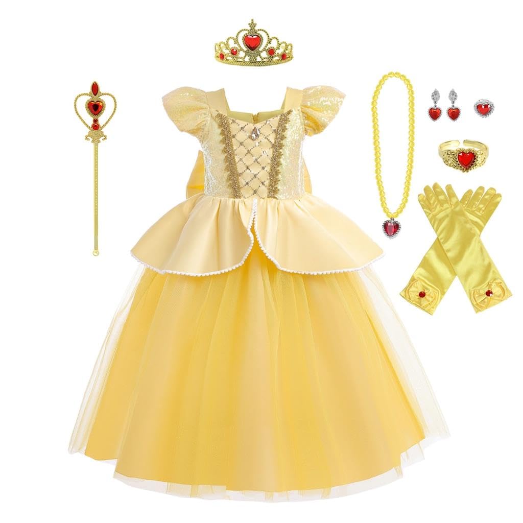 Lito Angels Vestito Costume da Principessa con Accessori