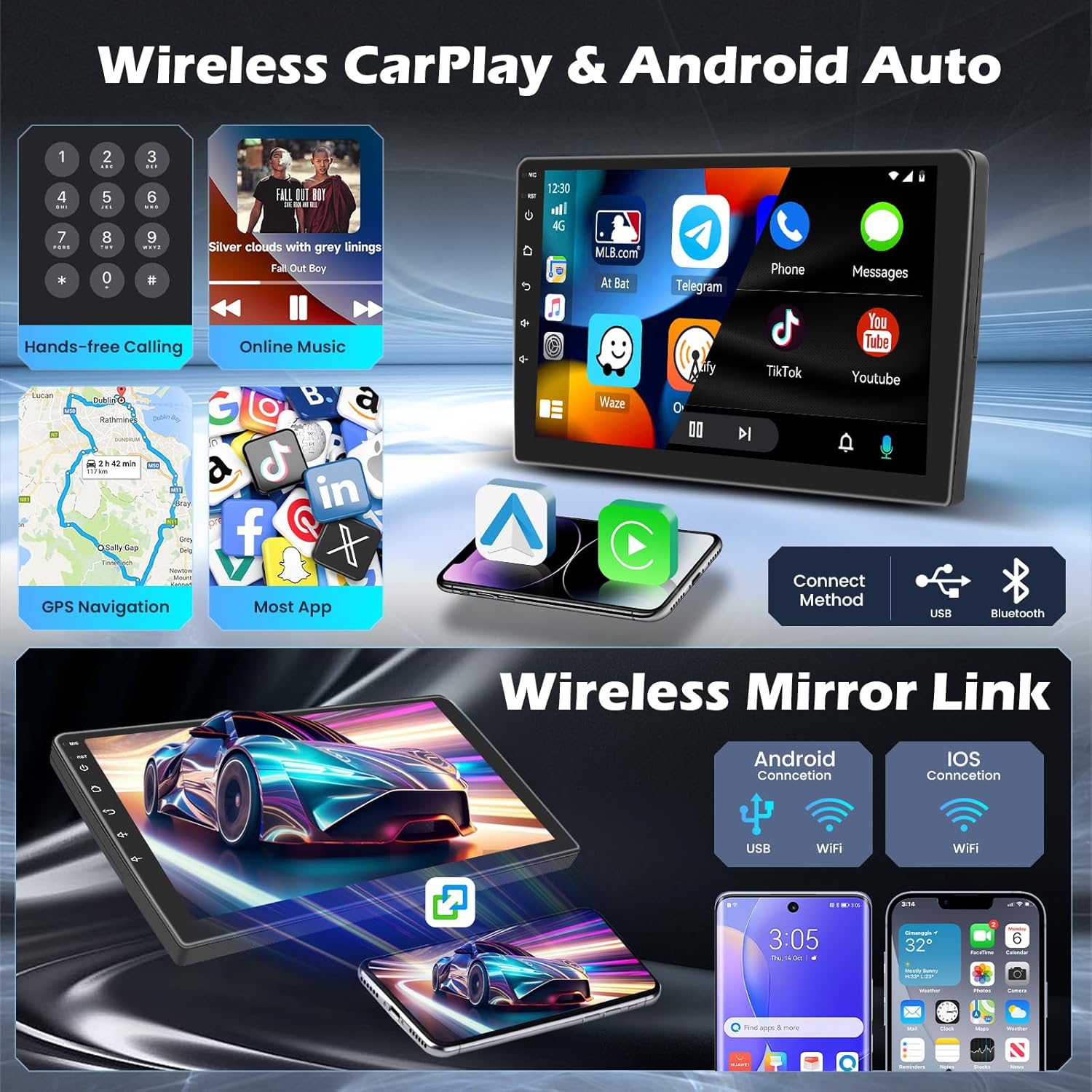 Hikity Autoradio Android 15 per Suzuki Swift 2012 - immagine 3