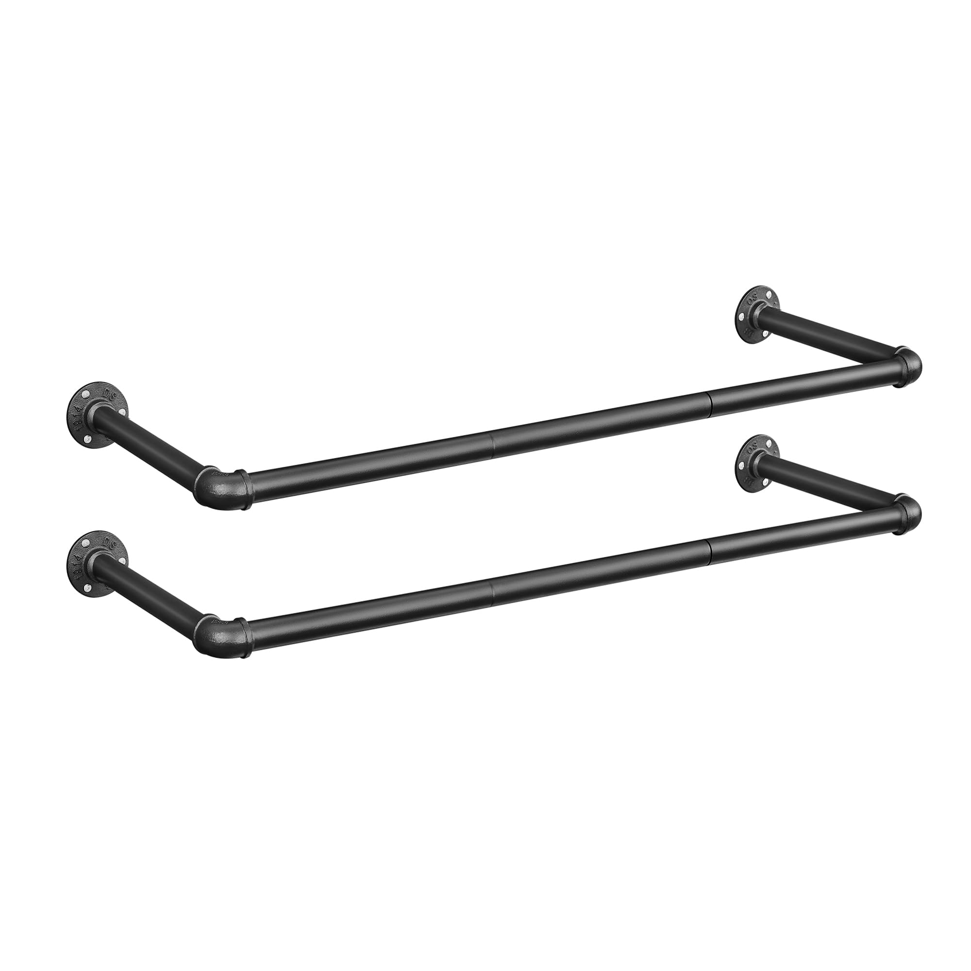 Songmics Attaccapanni da Muro Set 2, Nero