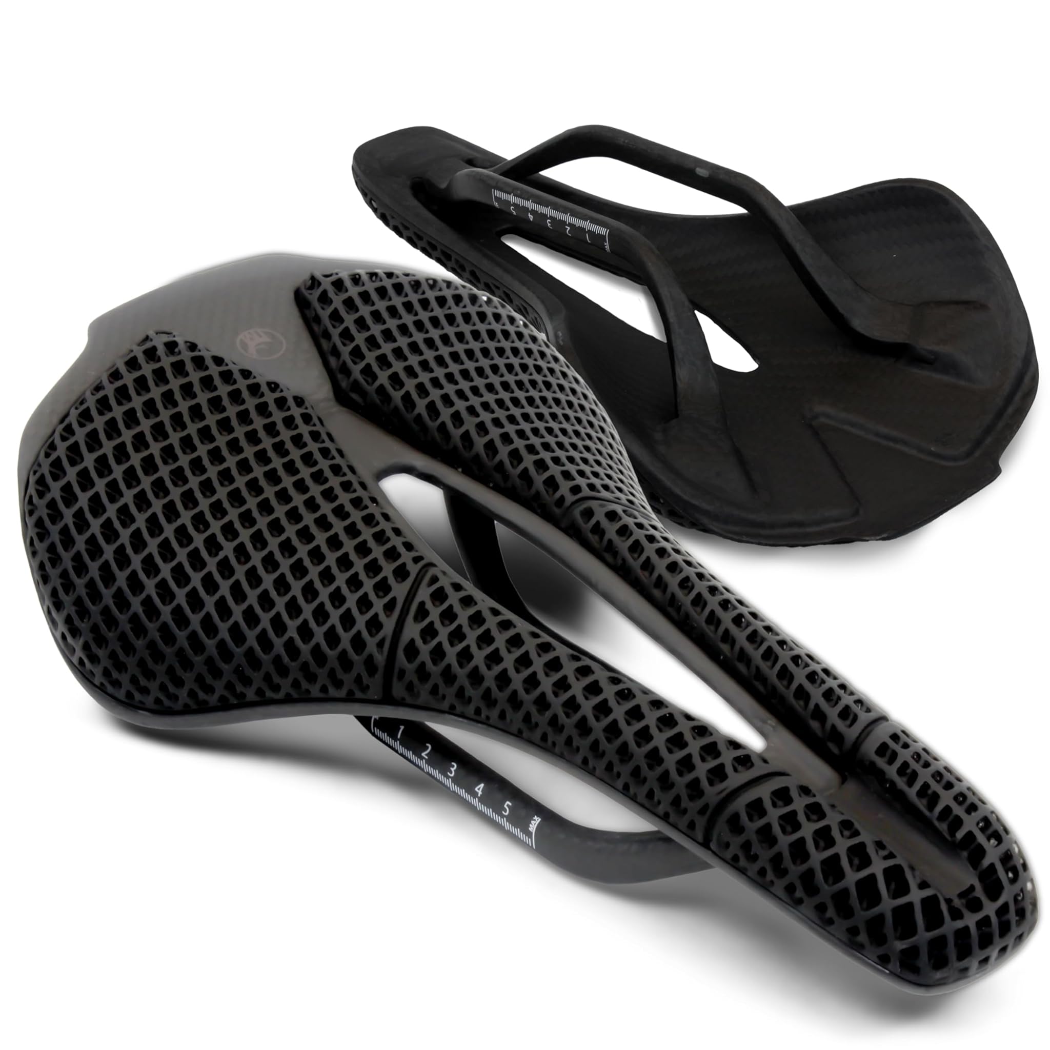 IMPALAPRO Sella carbonio stampata 3D ultraleggera 180g 250x140mm, perfetta per ciclisti esigenti – Sella bici carbonio traspirante ed ergonomica per bici da corsa e MTB ad alte prestazioni