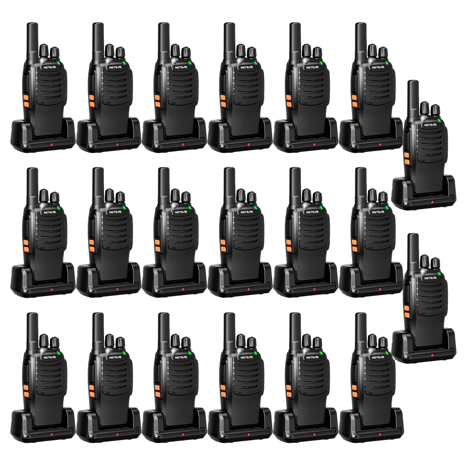Retevis H777 - Walkie-Talkie Professionali Ricaricabili (20 Pezzi)