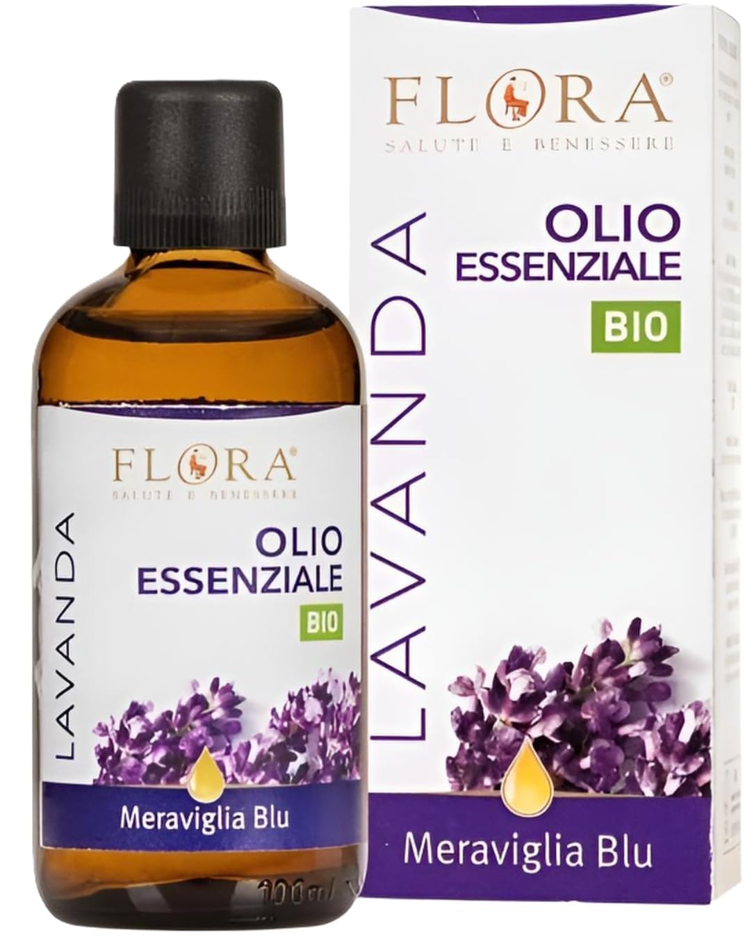 Flora Olio Essenziale Lavanda 100ml - 100% Puro BIO-CODEX