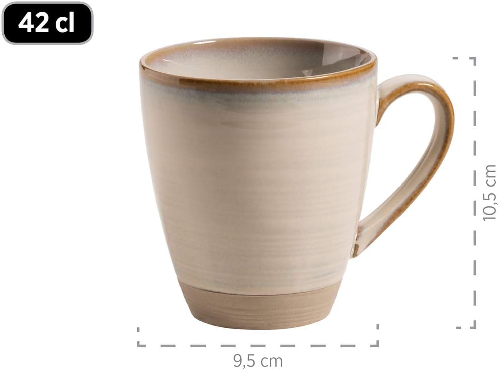 Mäser Nottingham Vintage - Set Stoviglie 12 Pezzi, Beige - immagine 3