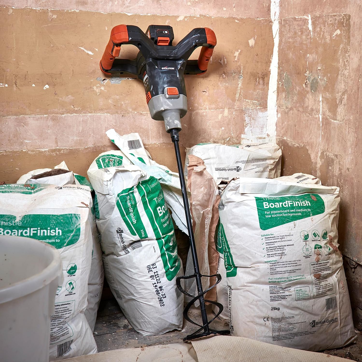 Evolution Power Tools R120MXR-LI Miscelatore a frusta cordless - immagine 4